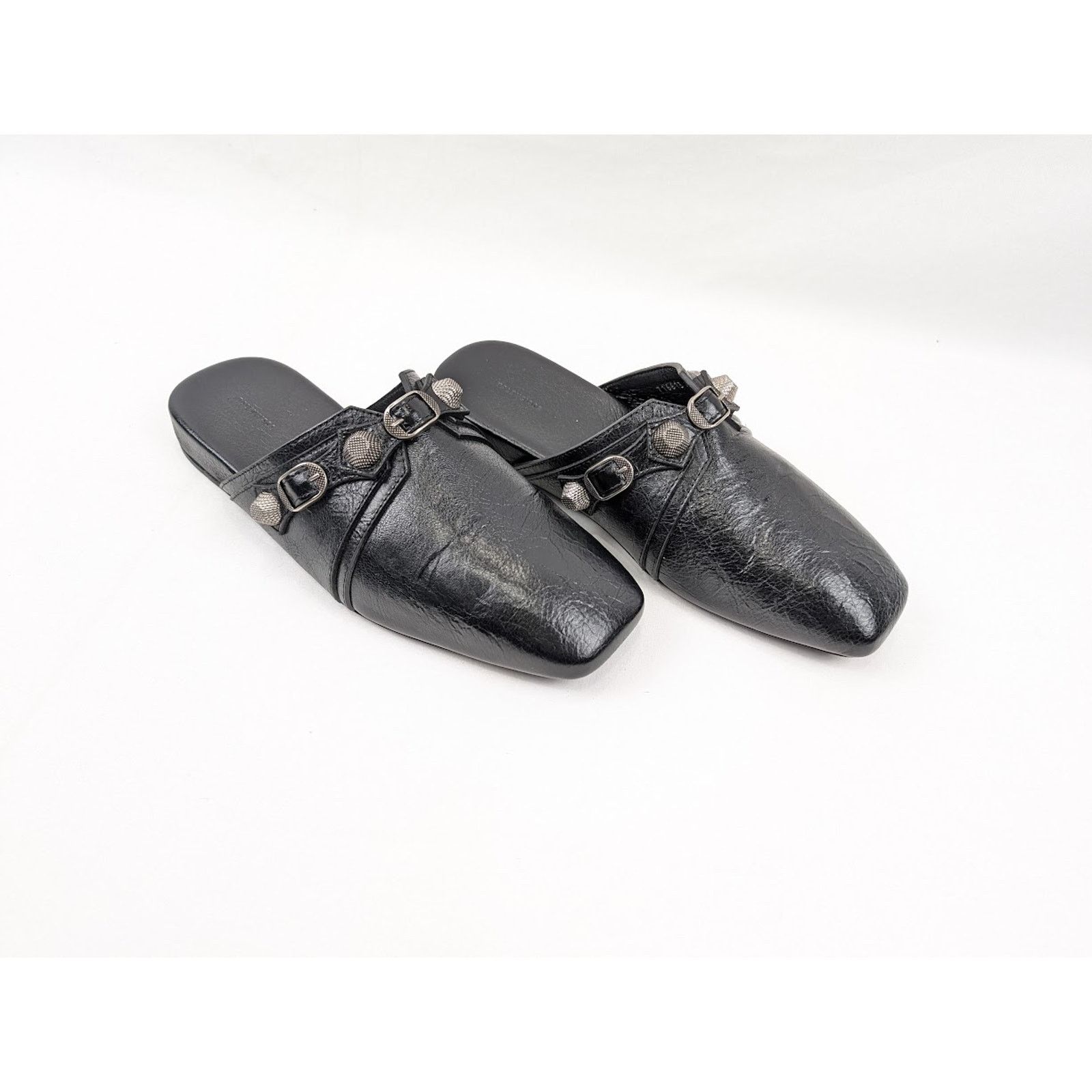 Balenciaga o1rshd1 Q:2 / Cosy Cagole F005 Arena Mules in Black/Aged Size US 13 / EU 46 - 12 Thumbnail