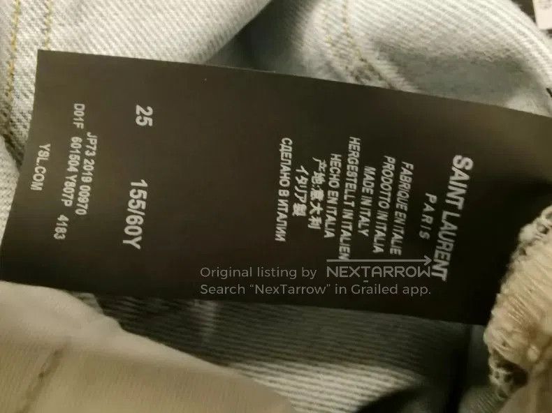 Saint Laurent Paris Saint Laurent Classic Blue Denim Jeans. Size US 27 - 8 Thumbnail