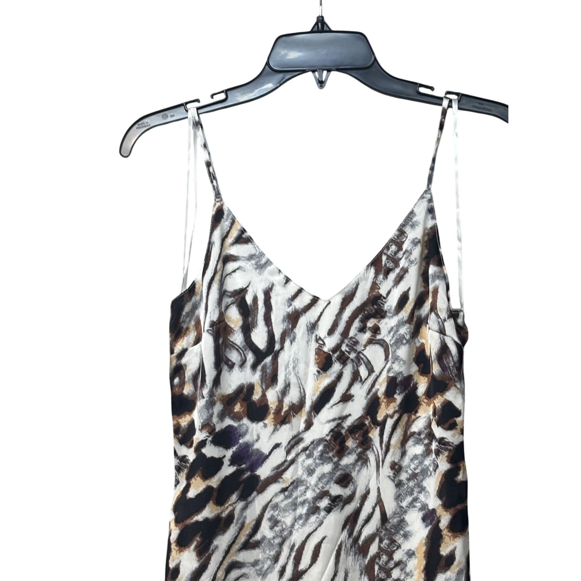 Other One Clothing Juniors' Animal-Print Slip Dress, XXS Size XXS / US 00 / IT 34 - 10 Thumbnail