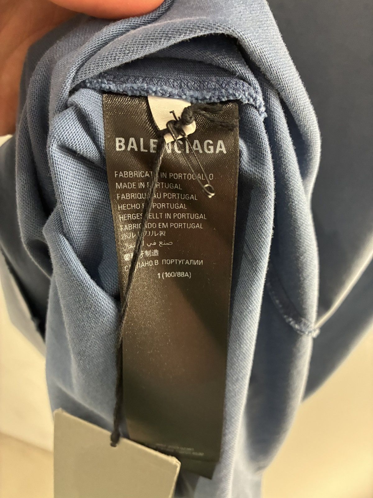 Balenciaga BALENCIAGA Paris Washed Oversized T Shirt Size US S / EU 44-46 / 1 - 3 Thumbnail
