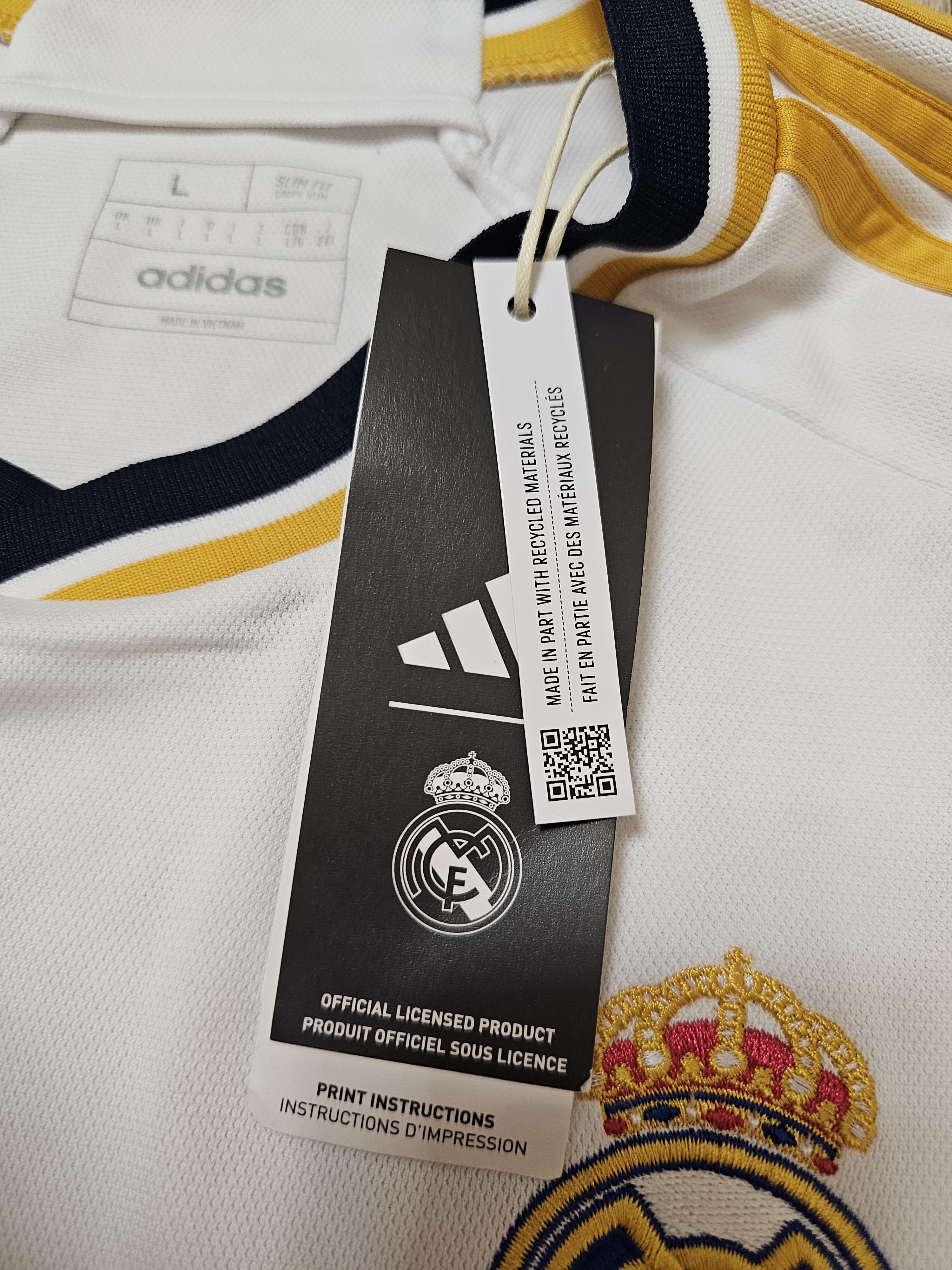 Adidas REAL MADRID 2023 2024 GULER FOOTBALL SHIRT SOCCER JERSEY Size US L / EU 52-54 / 3 - 6 Thumbnail