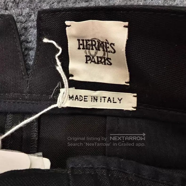 Hermes Hermes Black Wide Leg Pants Size 42" / US 20 - 3 Thumbnail
