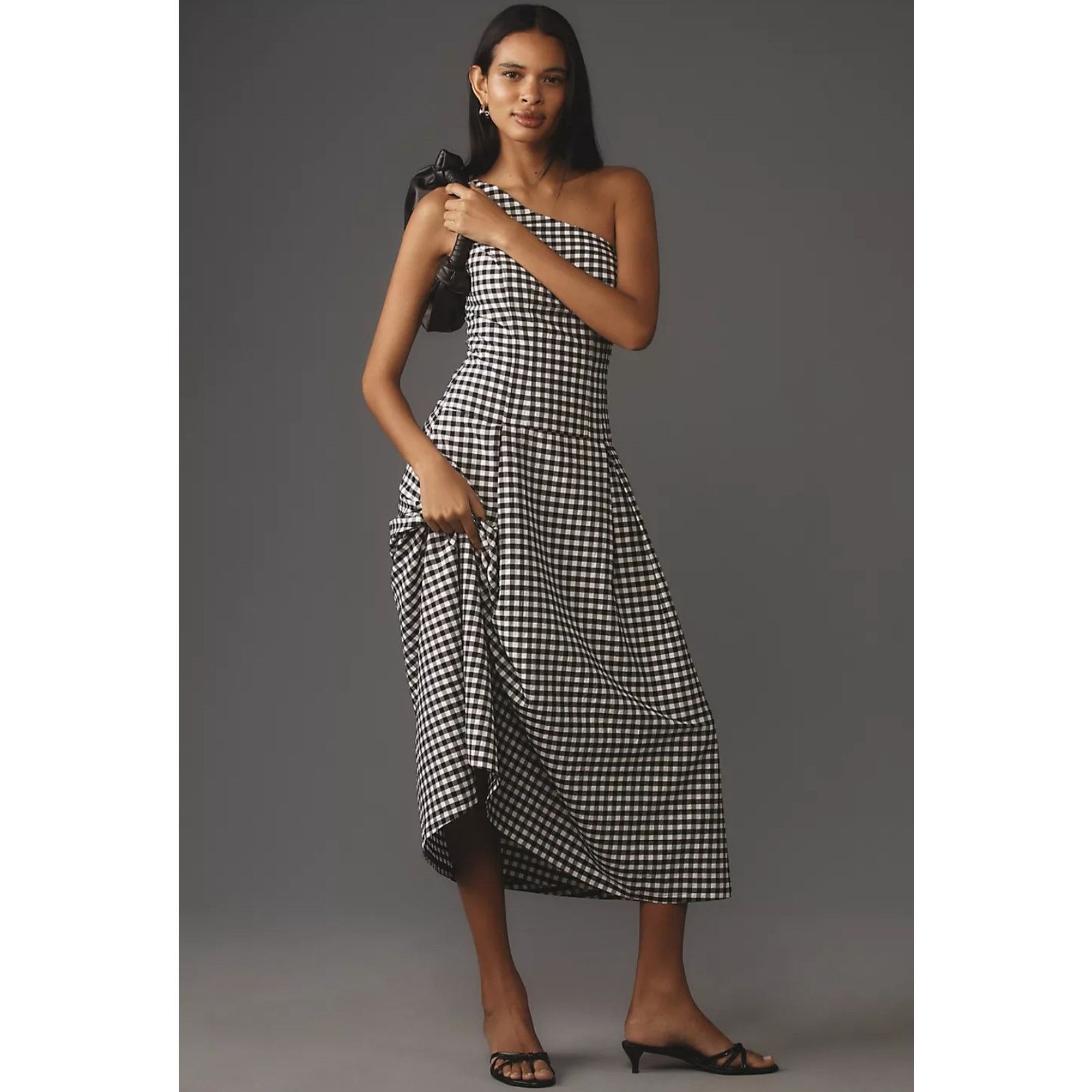 knee length dresses for ladies New Anthropologie Rare "Montage Midi Dress" by Niki Mahajan, Size 8, O