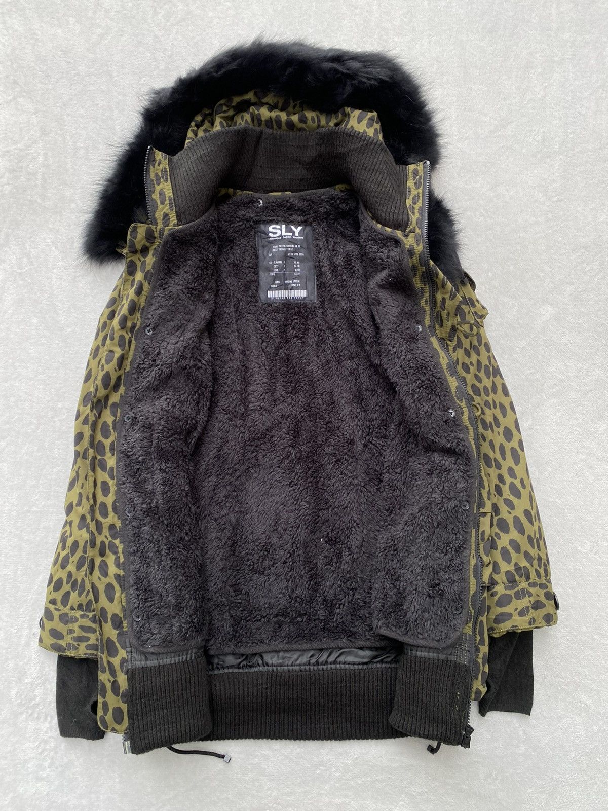 SLY Sly Leopard Print Fur Hood Parka Size S / US 4 / IT 40 - 11 Thumbnail