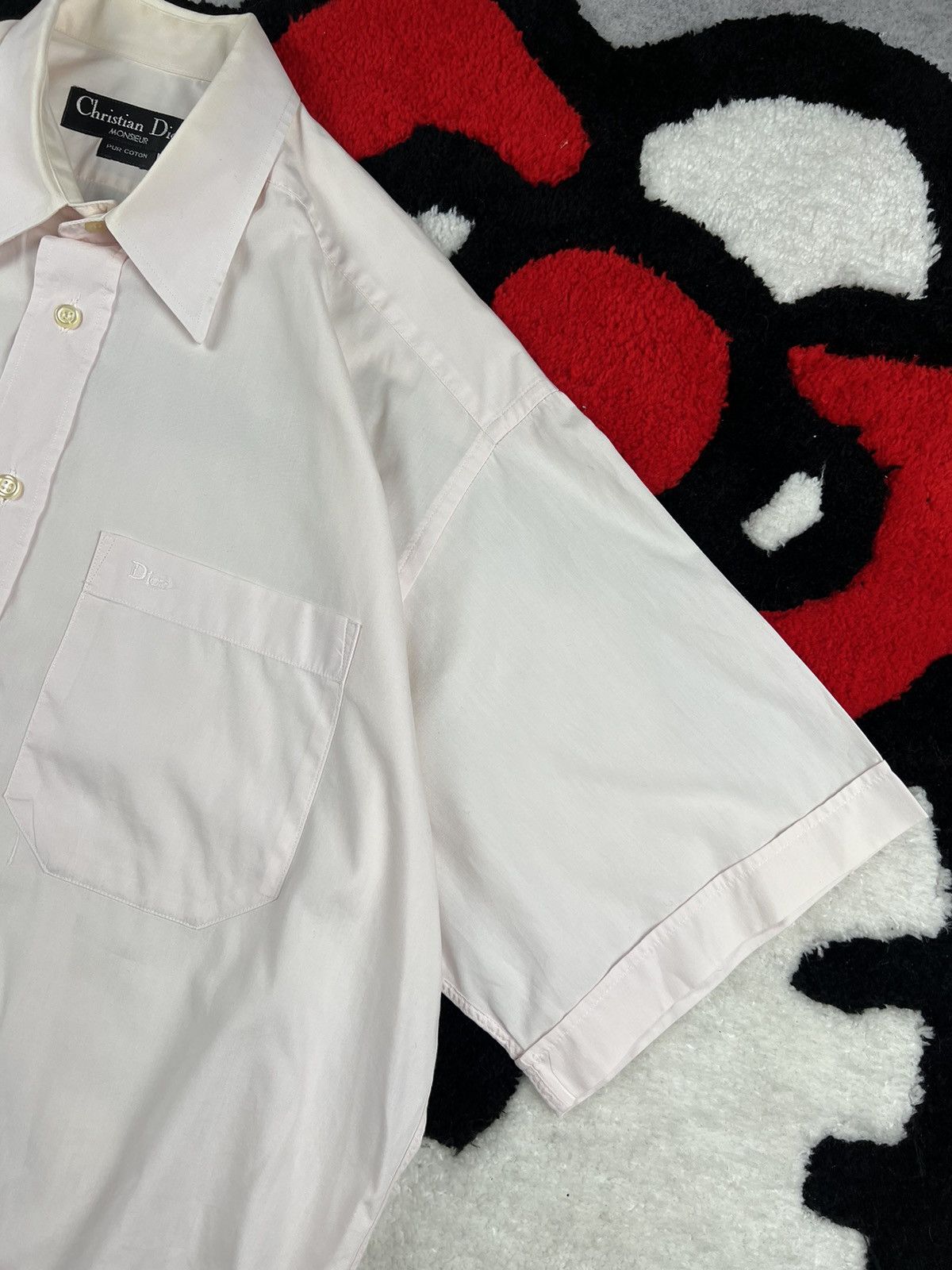 Dior Vintage Christian Dior Old Money Luxury Pink Casual Shirt Size US XL / EU 56 / 4 - 6 Thumbnail