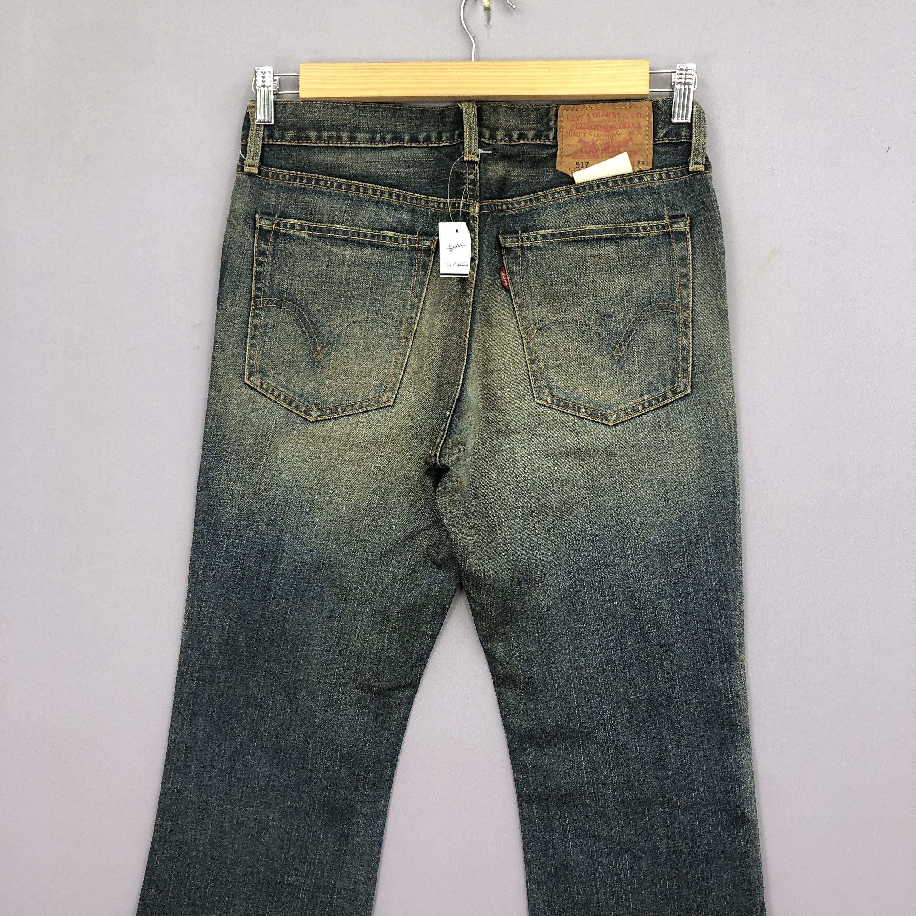 If Six Was Nine Vintage Levis 517 Flare Jeans Levi's Bootcut Mud Wash Denim Size US 30 / EU 46 - 4 Thumbnail