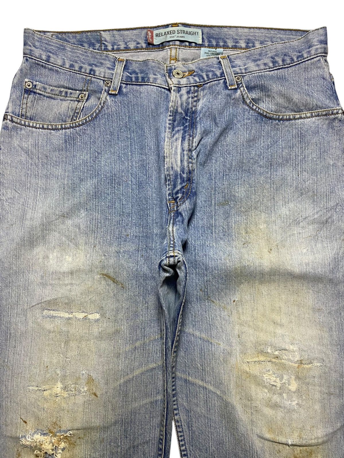 Levi's Vintage Levis 559 Grunge Distressed Baggy Jeans Size US 34 / EU 50 - 3 Thumbnail