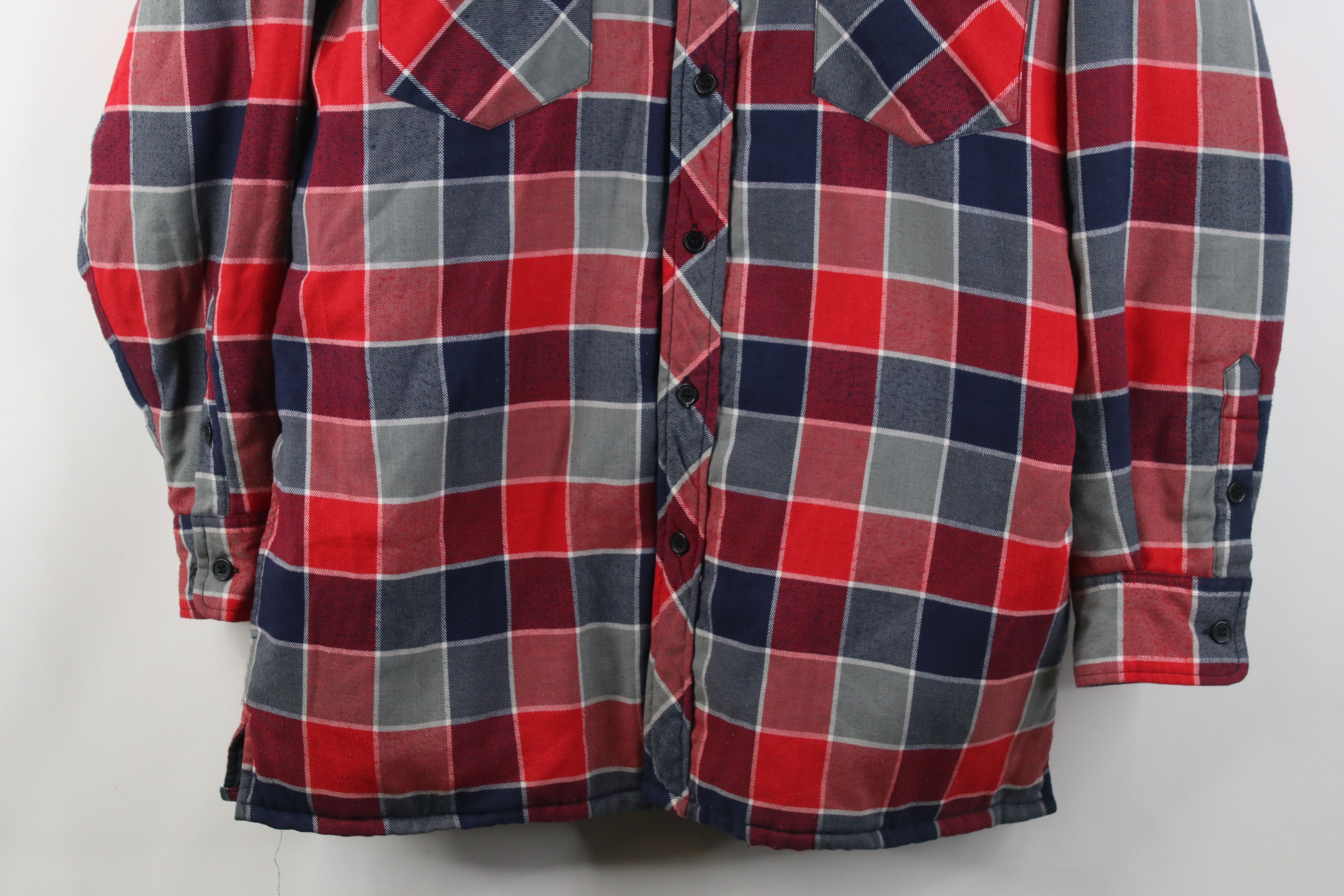 Vintage Vintage 90s Streetwear Flannel Button Shirt Jacket Jac Shirt Size US M / EU 48-50 / 2 - 3 Thumbnail