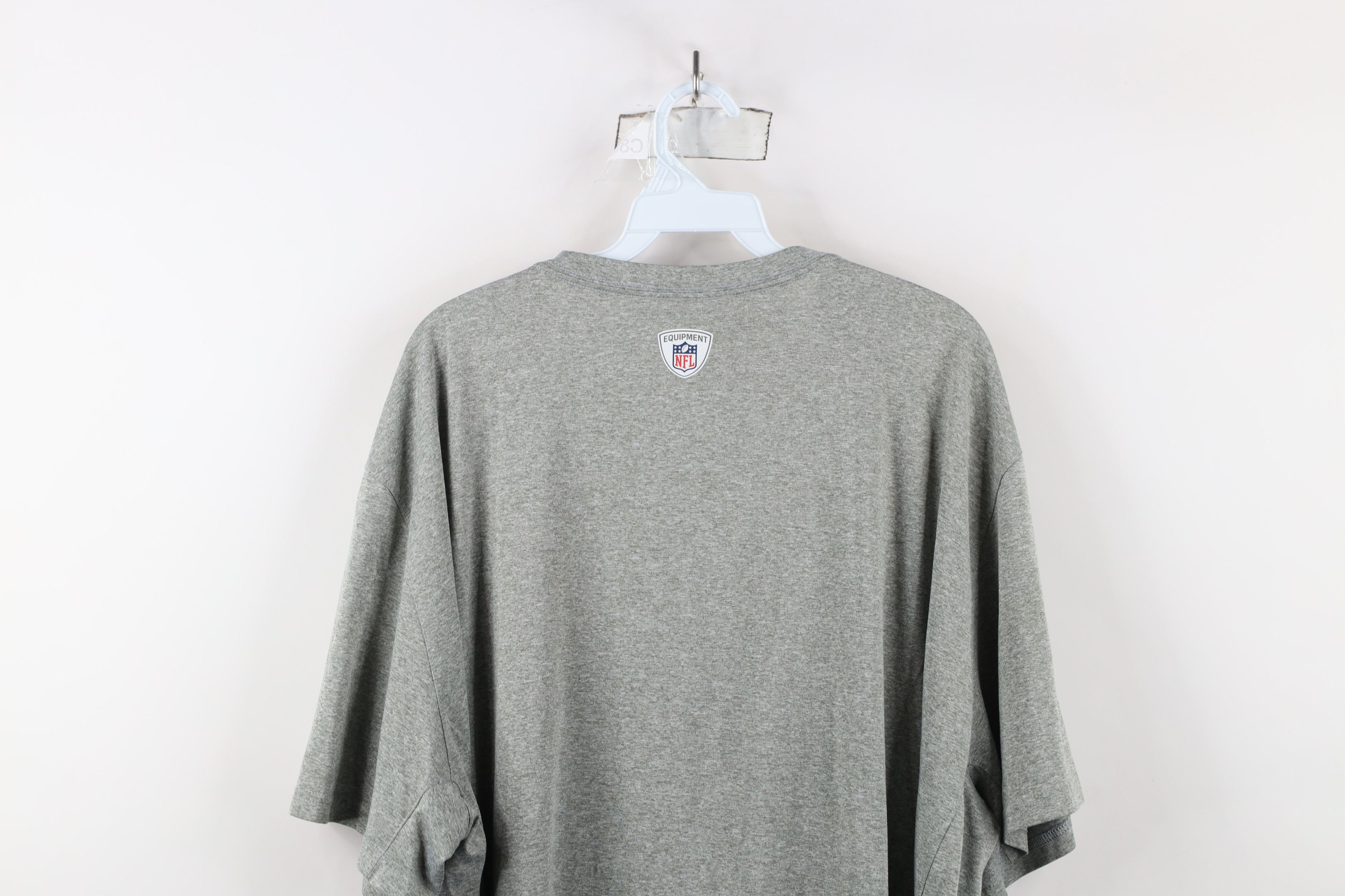 Nike × Vintage Nike NFL Detroit Lions Football Short Sleeve T-Shirt Gray Size US XXL / EU 58 / 5 - 13 Thumbnail