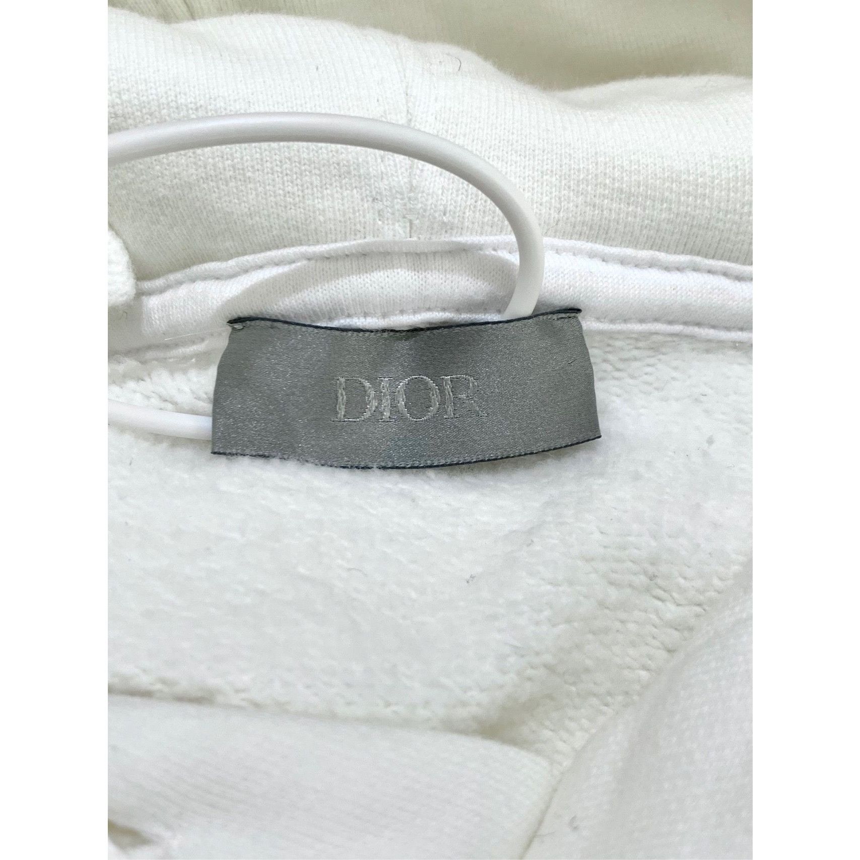 Dior Dior Embroidered Star White Hoodie M Size 100% Cotton & Poly Size M / US 6-8 / IT 42-44 - 2 Thumbnail