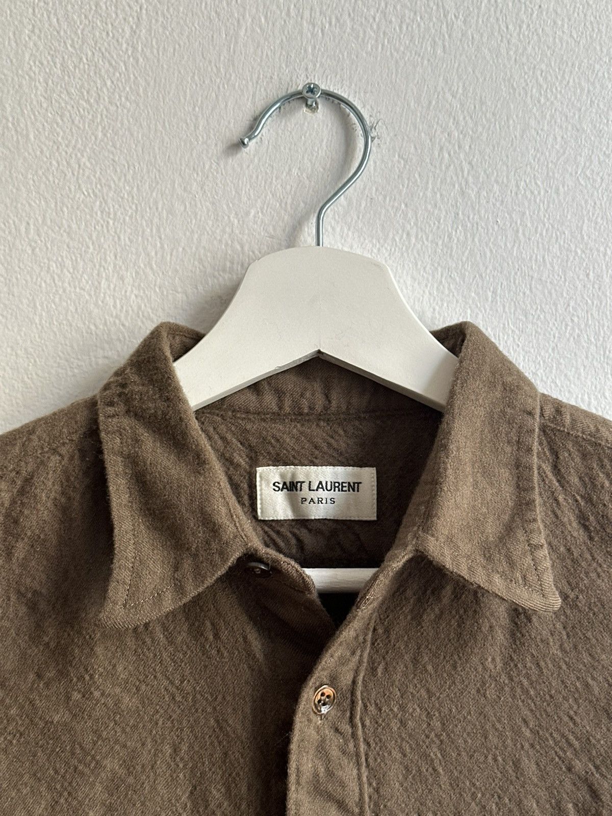 Saint Laurent Paris Saint Laurent Paris Wool Unisex Army Military Style Shirt Size US S / EU 44-46 / 1 - 4 Thumbnail