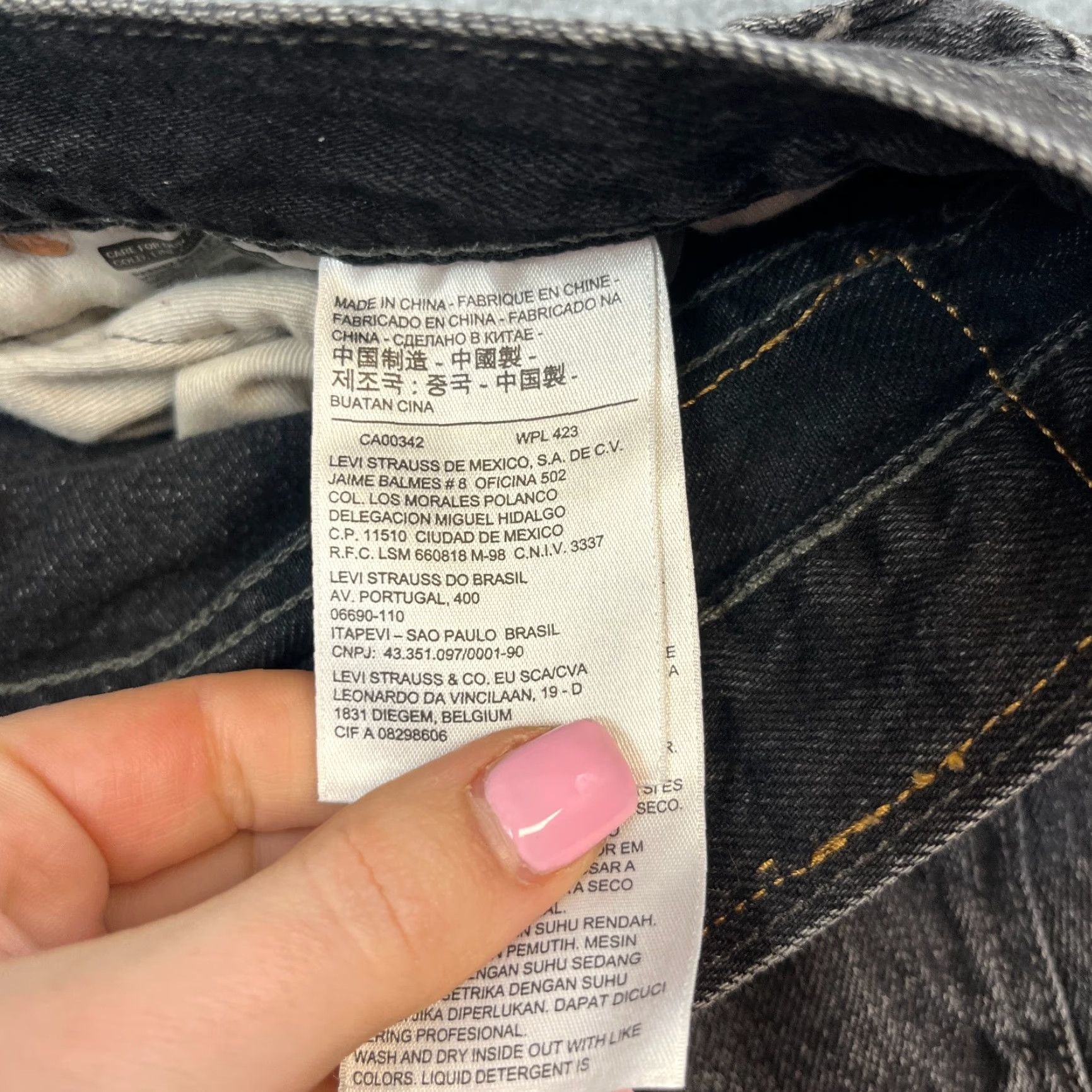 Levi's Levi's 501 Jeans Mens Regular Straight 38 32 Dark Grey Cotton Button Fly Denim 5-Pocket Design Size US 38 / EU 54 - 7 Thumbnail