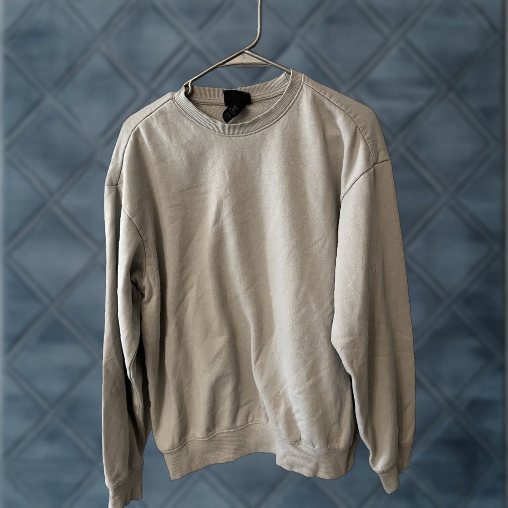 H&M H&M Mens Sweatshirt Size Small Gray Fleece Relaxed Fit Crew Neck Pullover Size US S / EU 44-46 / 1 - 1 Thumbnail
