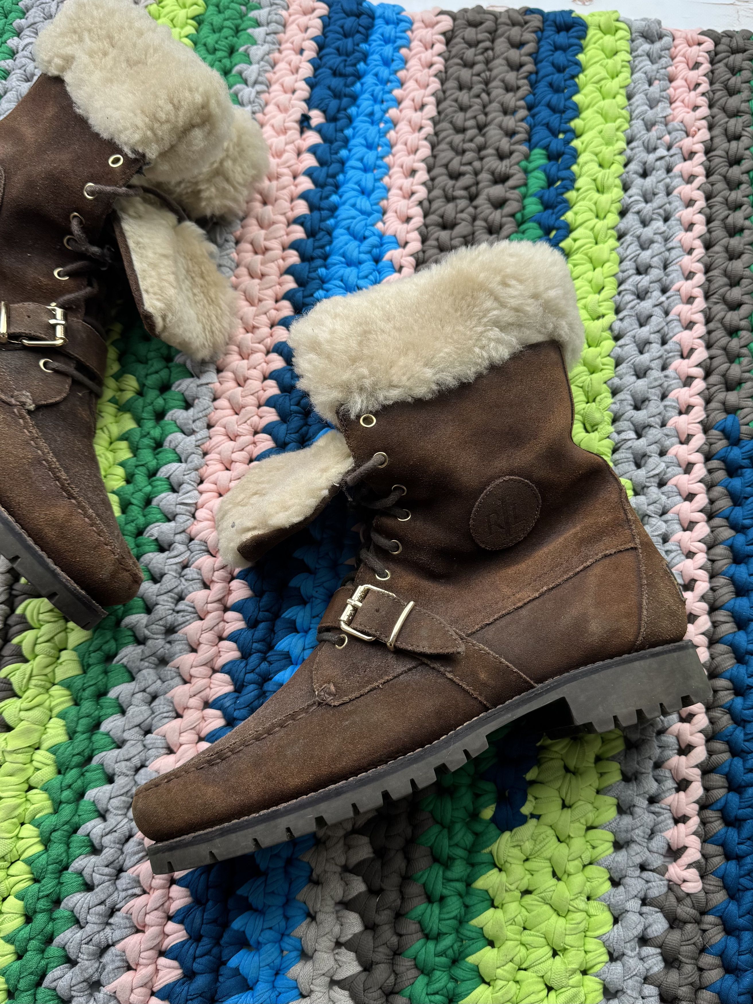 Lauren Ralph Lauren Lauren Ralph Lauren Vintage Suede Boots (V313)(D10) Size US 8 / EU 41 - 3 Thumbnail