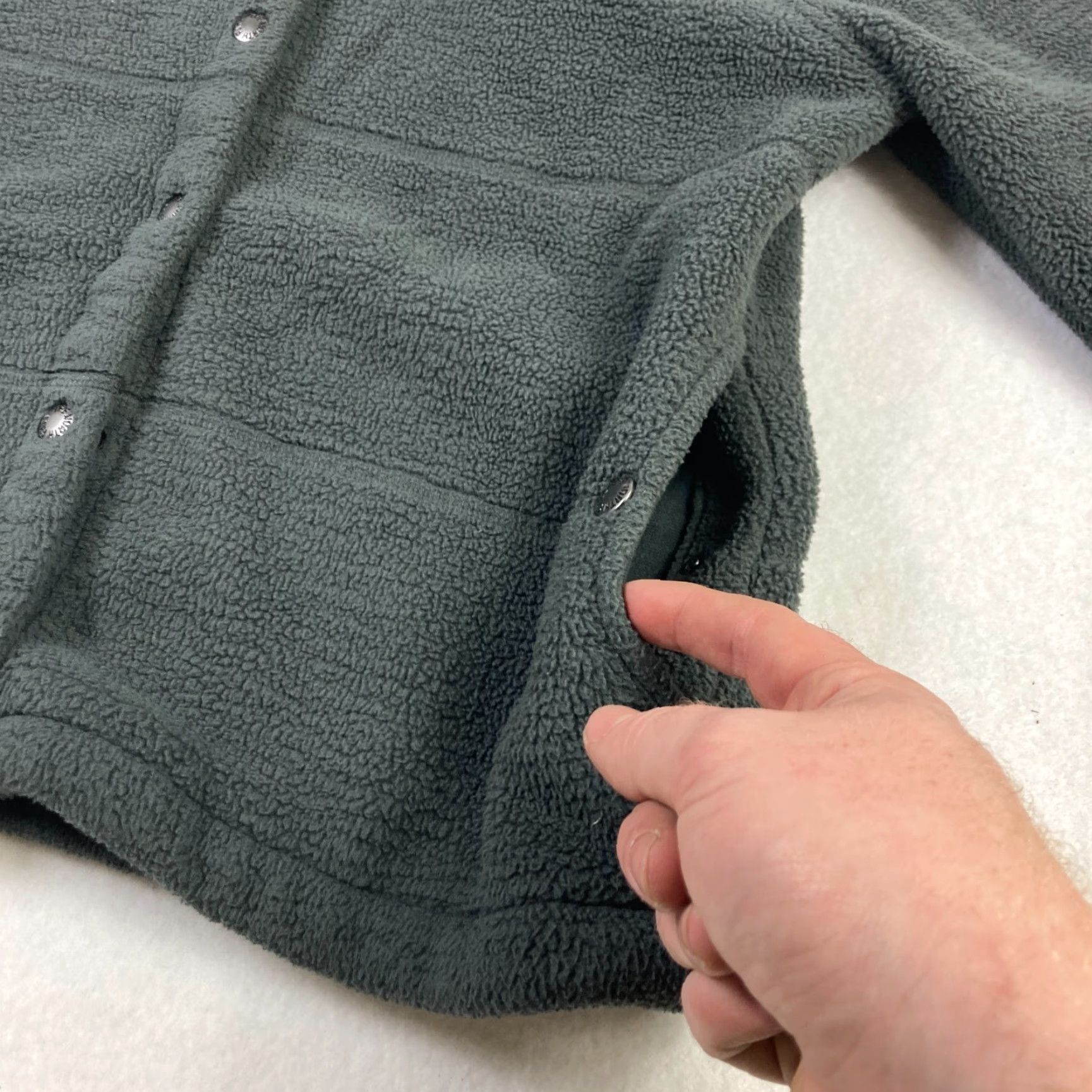 The North Face The North Face Fleece Jacket Women's Medium Gray Color Block Full Zip Snap Size M / US 6-8 / IT 42-44 - 4 Thumbnail