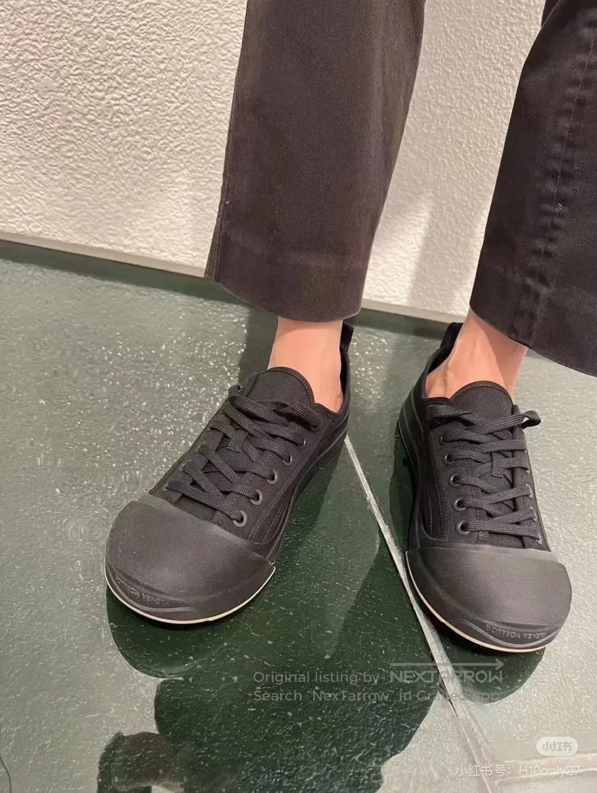 Bvlgari BV Vulcan Black Canvas Mickey Casual Shoes. Size US 7 / IT 37 - 9 Thumbnail
