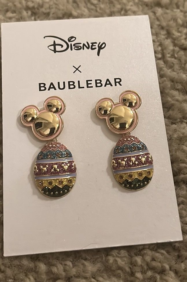 Disney Baublebar x Disney Mickey Mouse Crystal Easter Egg Earrings Size ONE SIZE - 2 Thumbnail