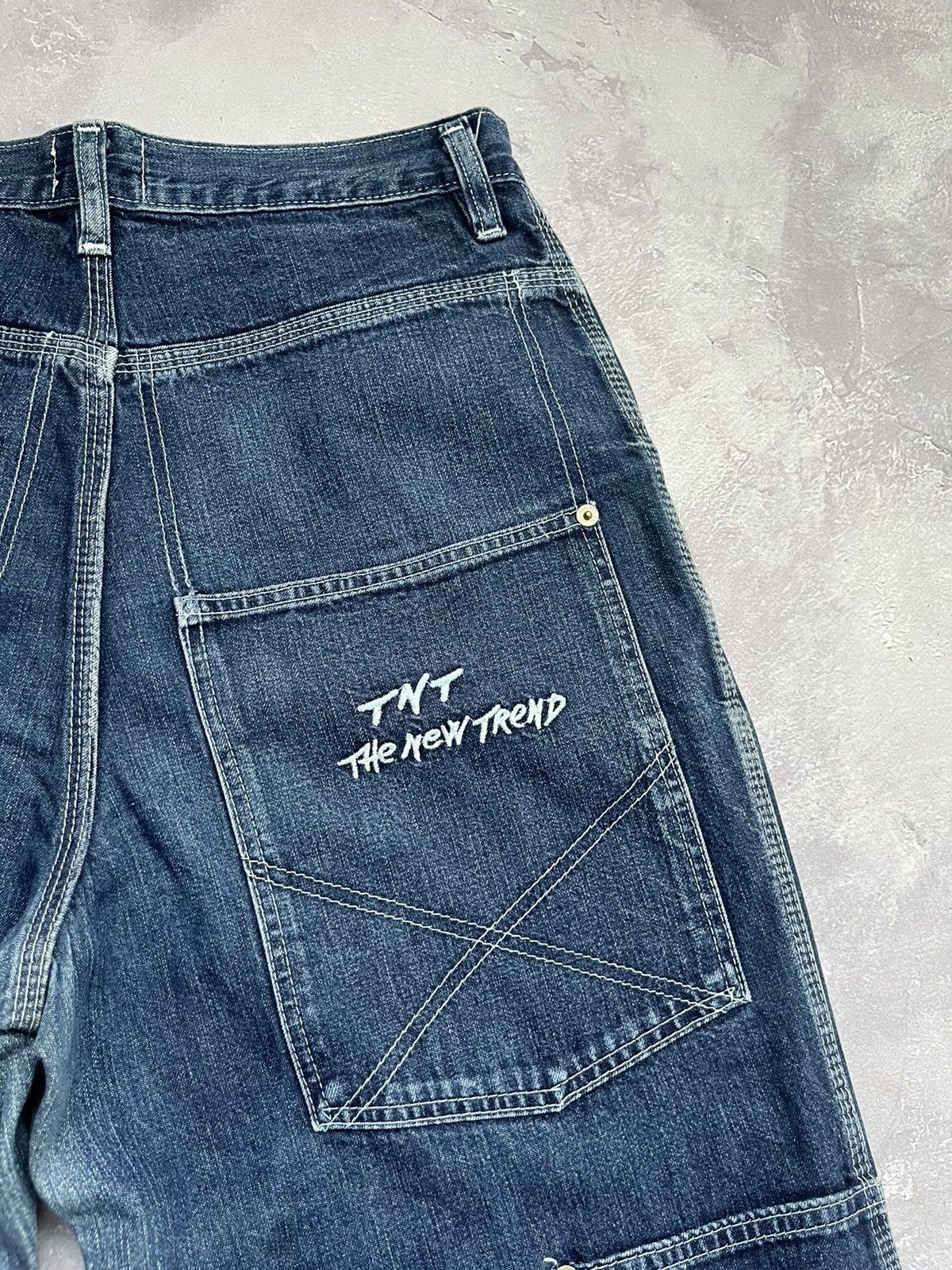 Japanese Brand Vintage TNT Y2k The New Trend Baggy Rap Pants Double Knee Size US 28 / EU 44 - 15 Thumbnail
