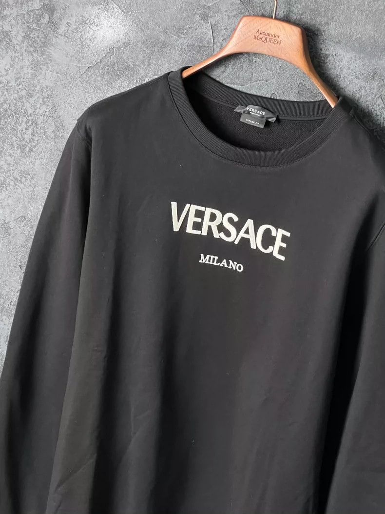 Versace Versace Letter cotton pullover sweatshirt Size US L / EU 52-54 / 3 - 5 Thumbnail