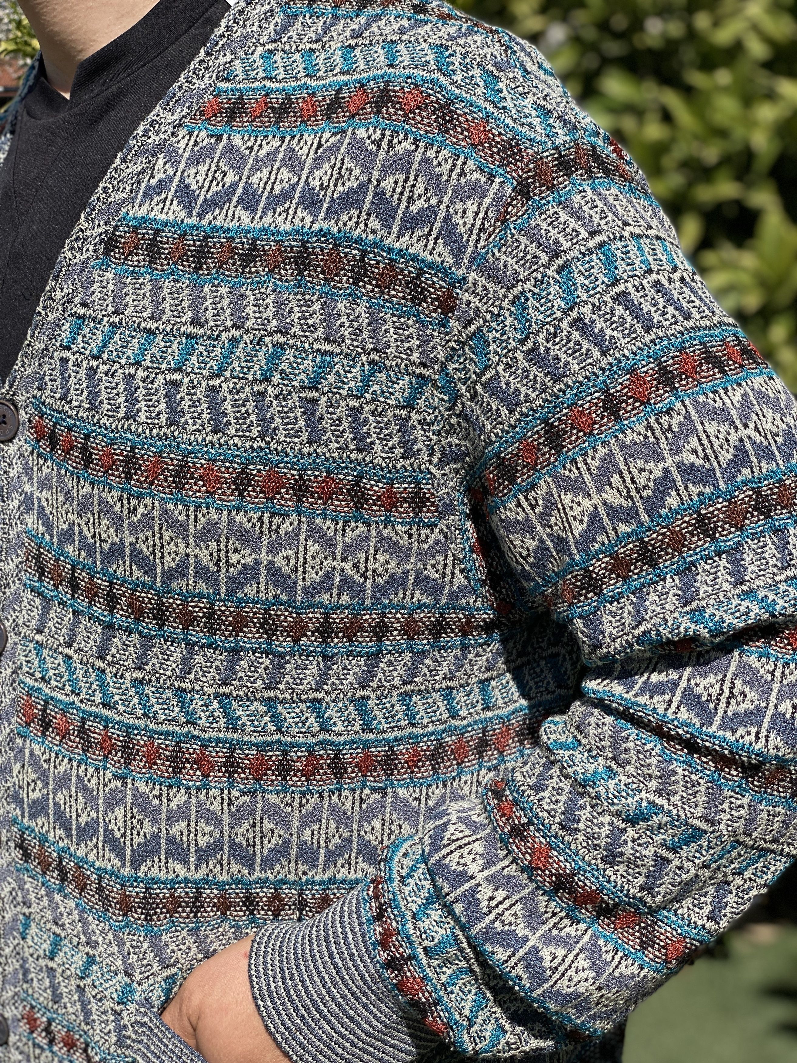 Missoni Missoni 3D Knit Pullover Geometr Retro Size 48 M Jeresy Size US M / EU 48-50 / 2 - 12 Thumbnail
