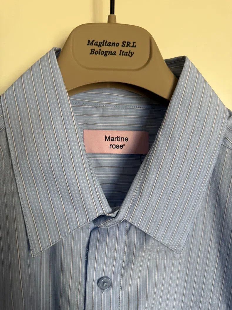 Other Martine Rose Blue Stripe Bugs Bunny Embroidered Shirt Size XS / US 0-2 / IT 36-38 - 2 Thumbnail