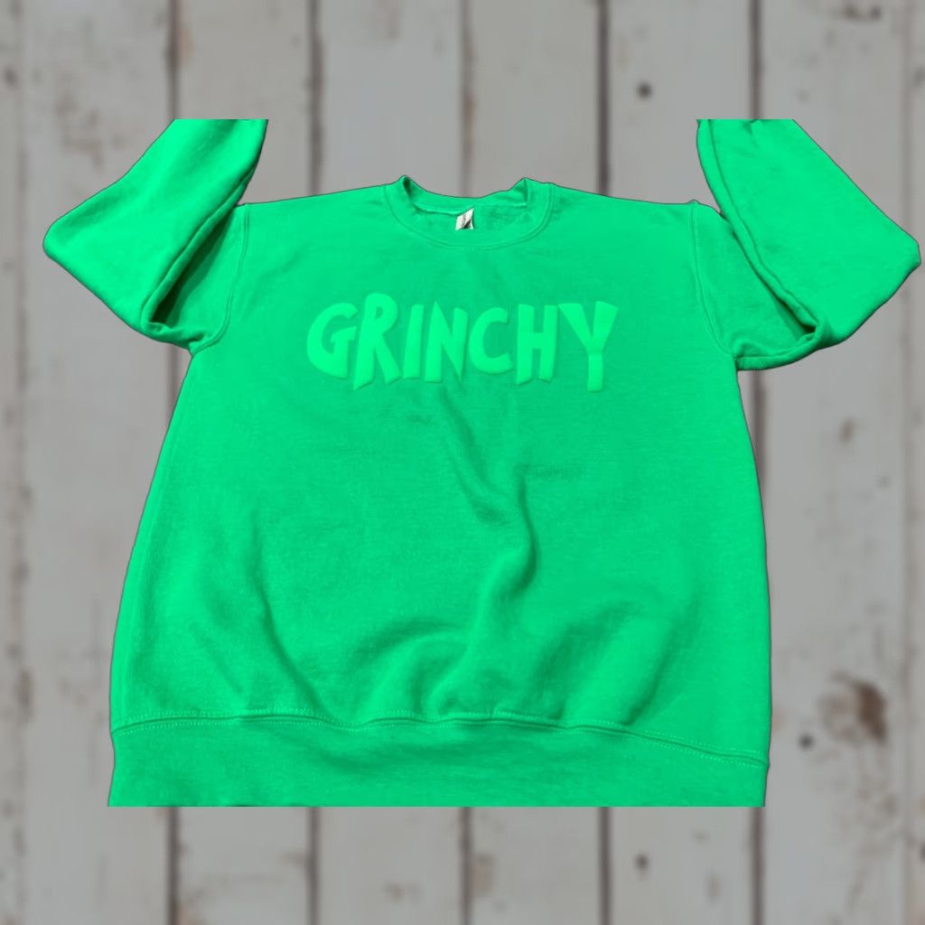 Vintage VINTAGE Dr. Seuss Grinchy Christmas Sweatshirt Men S Green 90s Pullover Crewneck Sweatshirt Small Size US S / EU 44-46 / 1 - 1 Thumbnail