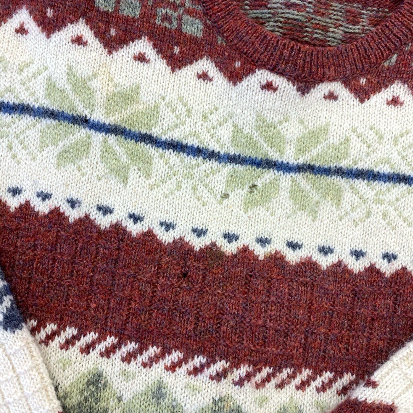 Vintage VINTAGE Blarney Sweater Pullover Wraparound Snowflake Green L Adult Mens Size L / US 10 / IT 46 - 3 Thumbnail