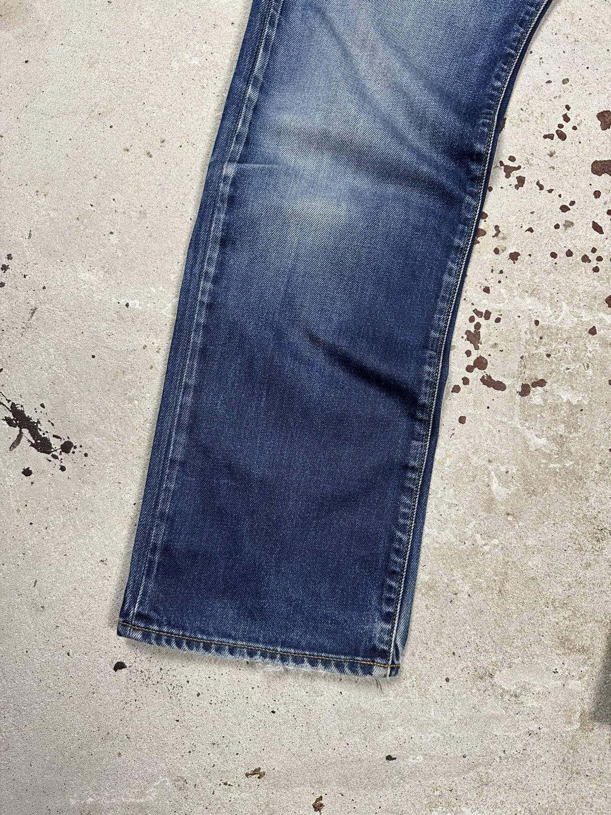 G-Star × Japanese Brand × Vintage Vintage Y2K G Star Raw 3301 Washed Navy Denim Pants Jeans Size US 30 / EU 46 - 4 Thumbnail