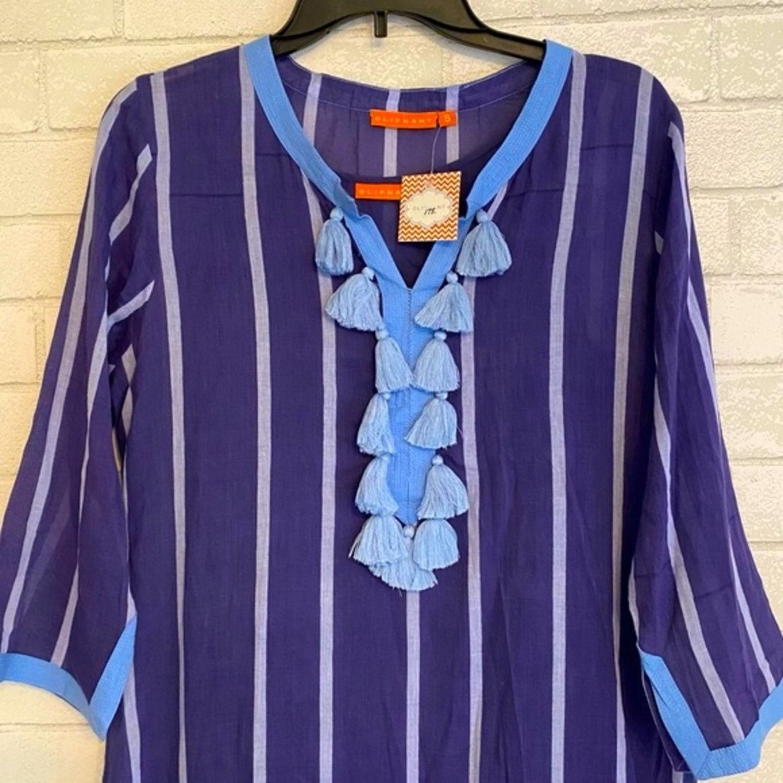 Oliphant NEW $285 OLIPHANT Women's Zedi Tassel Kaftan Small NWT Size S / US 4 / IT 40 - 7 Thumbnail