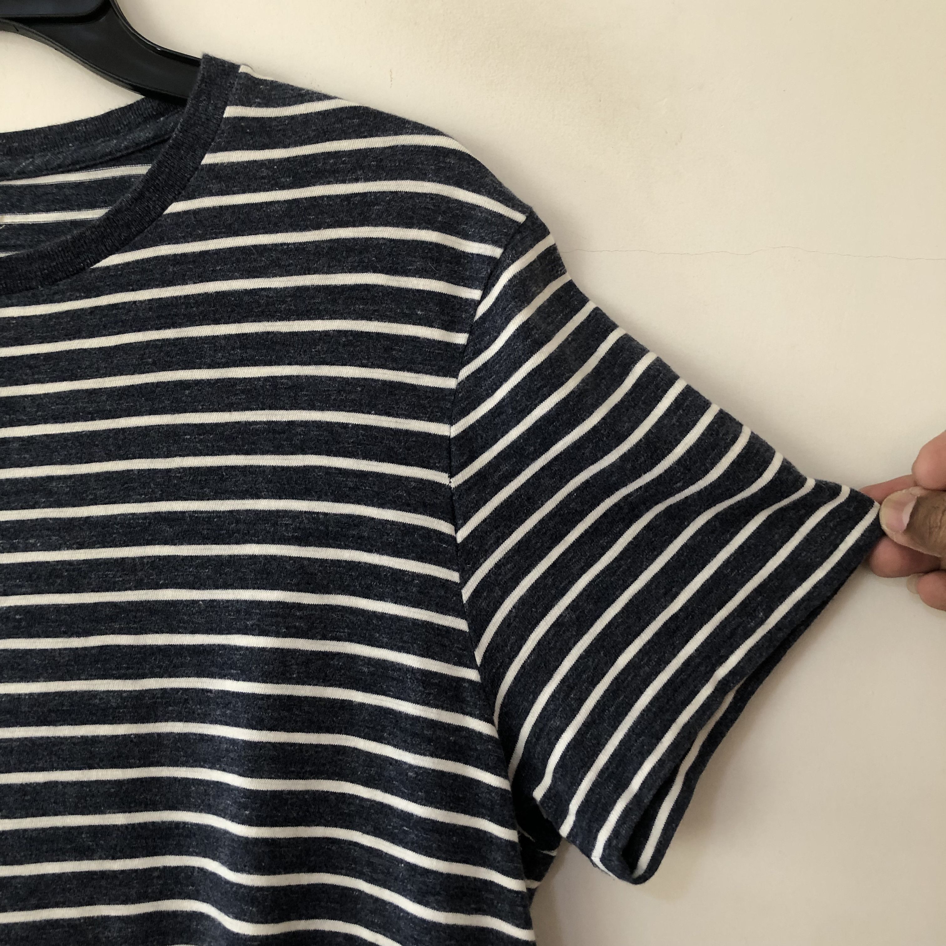 J.Crew J.Crew Knit Goods Slub Cotton T-shirt in Stripe Short Sleeve Size US M / EU 48-50 / 2 - 6 Thumbnail