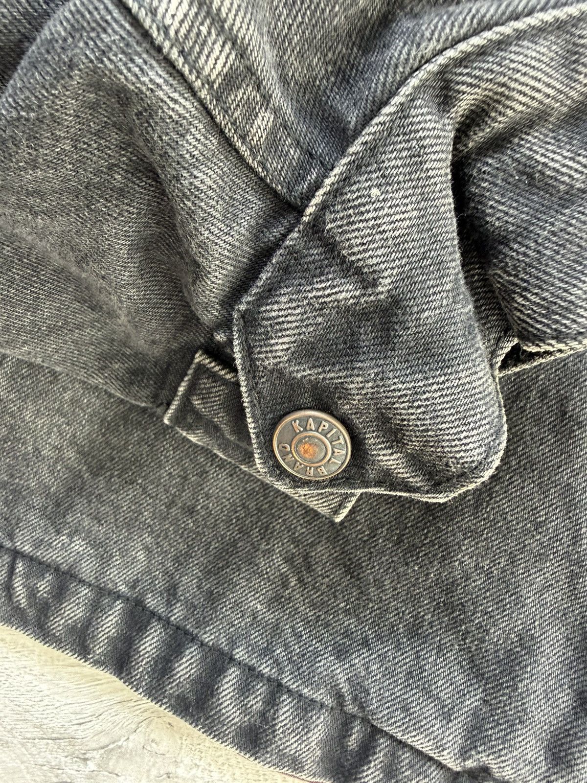 Kapital Kapital 14oz Denim T-Back Drizzler Jacket “Anarchy Rainbowy” Size US L / EU 52-54 / 3 - 10 Thumbnail