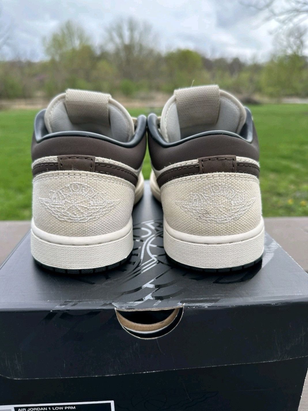 Jordan Brand Air Jordan Retro 1 Low Premium Ivory Baroque Brown Size 9 Size US 9 / EU 42 - 6 Thumbnail