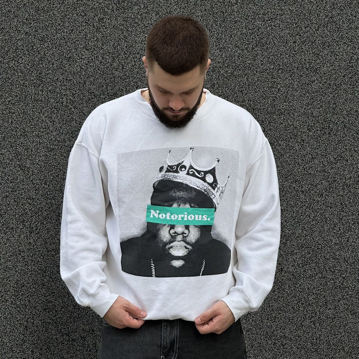Rap Tees × Vintage Vintage Japanese Style B.I.G Sweatshirt Big Logo BIG Y2K 00s Size US M / EU 48-50 / 2 - 1 Thumbnail