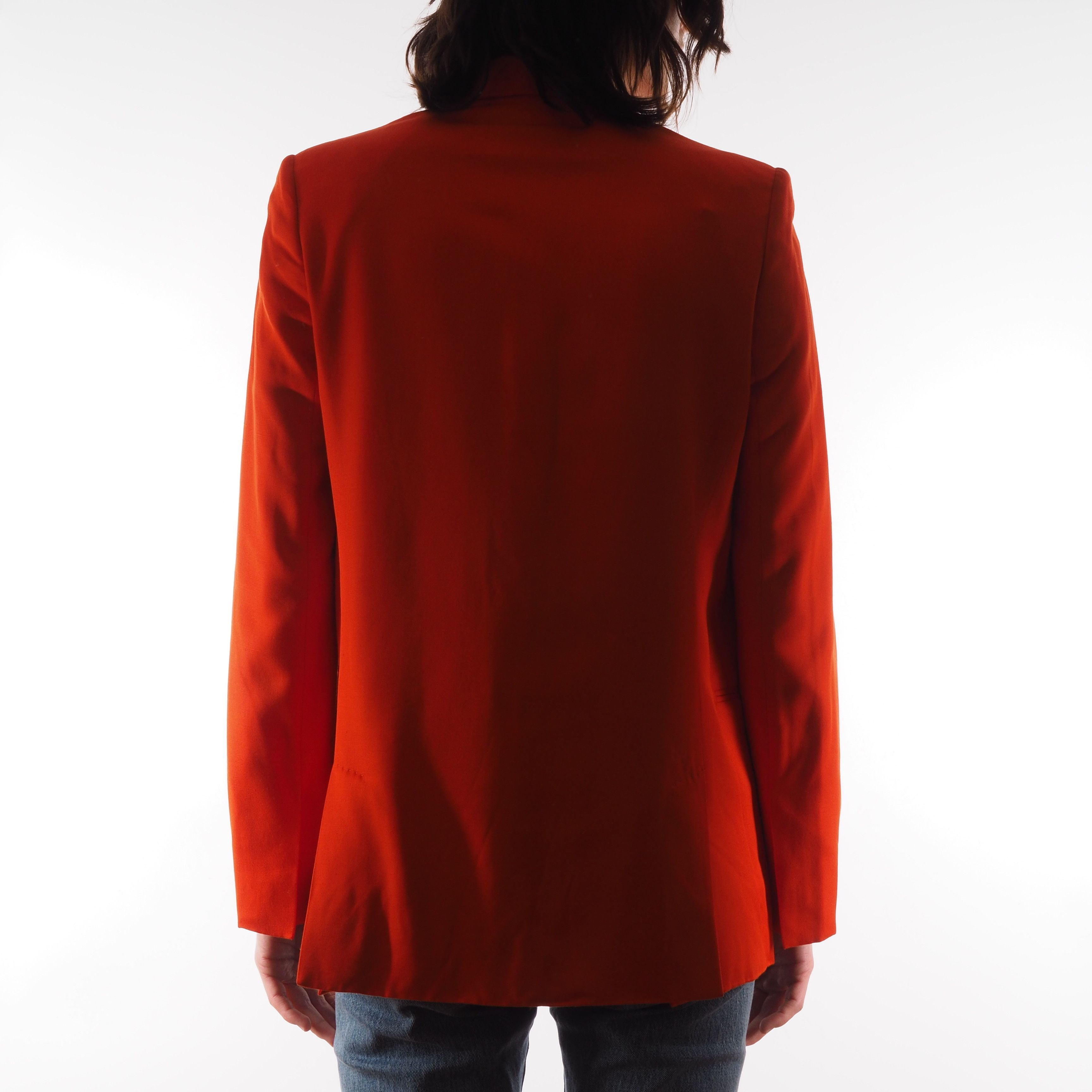 Stella McCartney STELLA MCCARTNEY Orange Double Breasted Blazer Jacket Size M / US 6-8 / IT 42-44 - 2 Thumbnail
