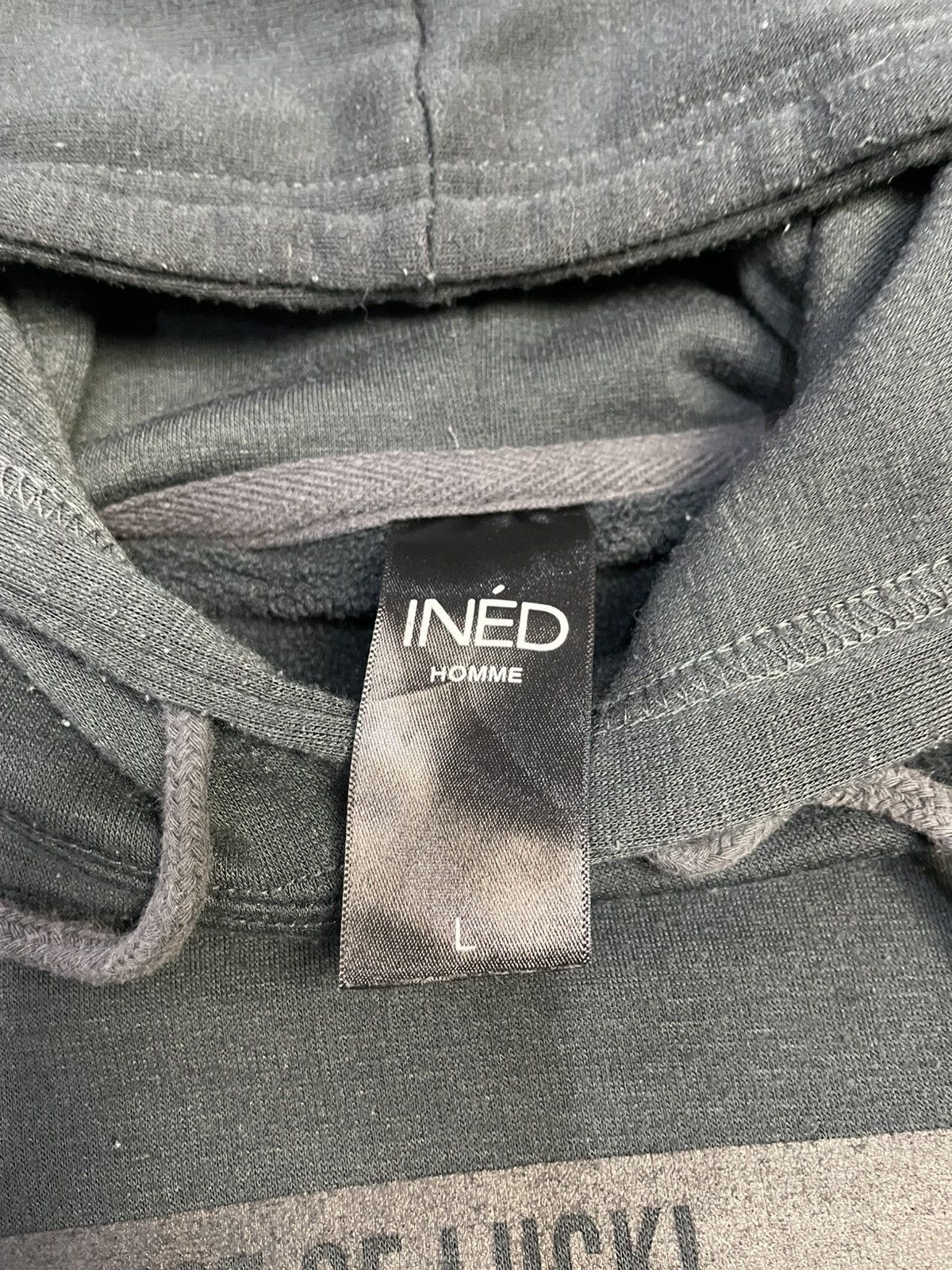 Yohji Yamamoto Yohji Yamamoto Ined Homme Sweatshirt Hoodie Dark Grey Size US L / EU 52-54 / 3 - 6 Thumbnail