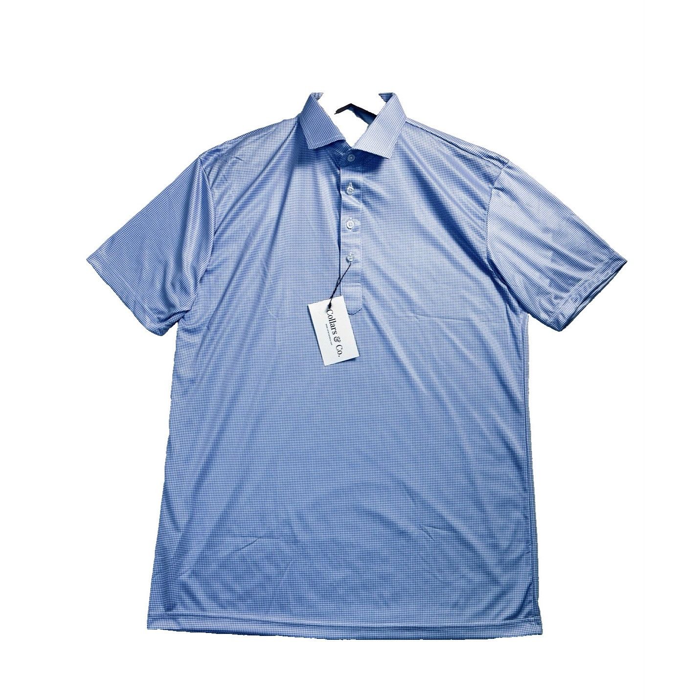 Other Collars & Co Semi-Spread Collar Polo In Turbo GT White-Blue Size US L / EU 52-54 / 3 - 2 Thumbnail