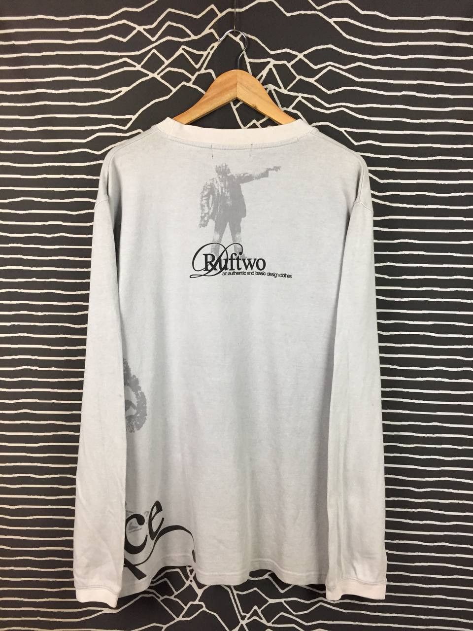 Japanese Brand Vtg Ruftwo Gear Casual Wear Artworks Graphic Long Sleeve Tee Size US L / EU 52-54 / 3 - 9 Thumbnail