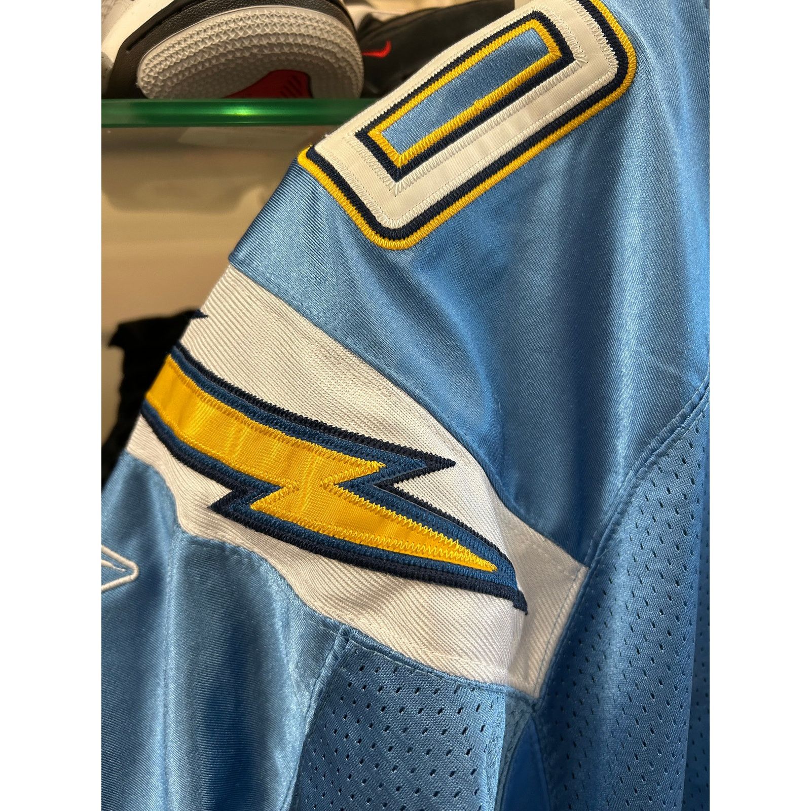 Reebok Antoine Cason #20 San Diego Chargers powder blue jersey 2XL Size US XXL / EU 58 / 5 - 4 Thumbnail