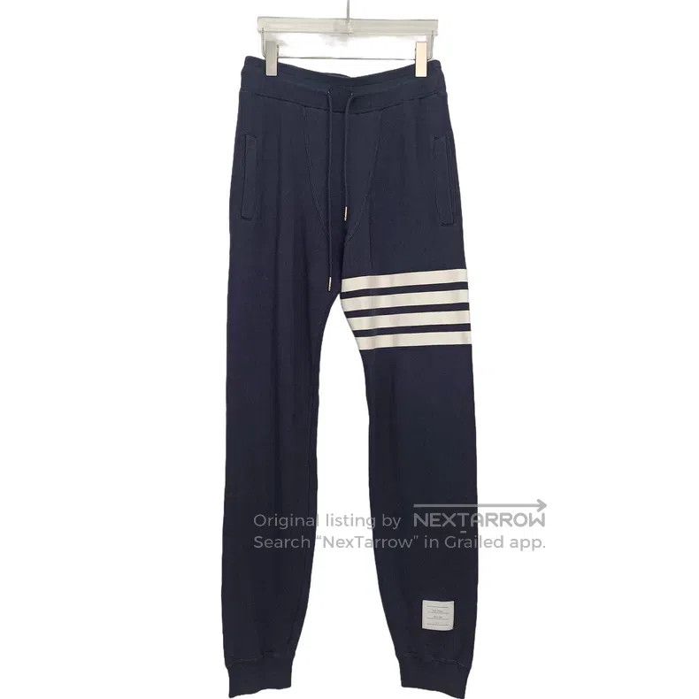 Thom Browne Thom Browne size 2 Sweatpants Navy Blue Size US 28 / EU 44 - 1 Thumbnail