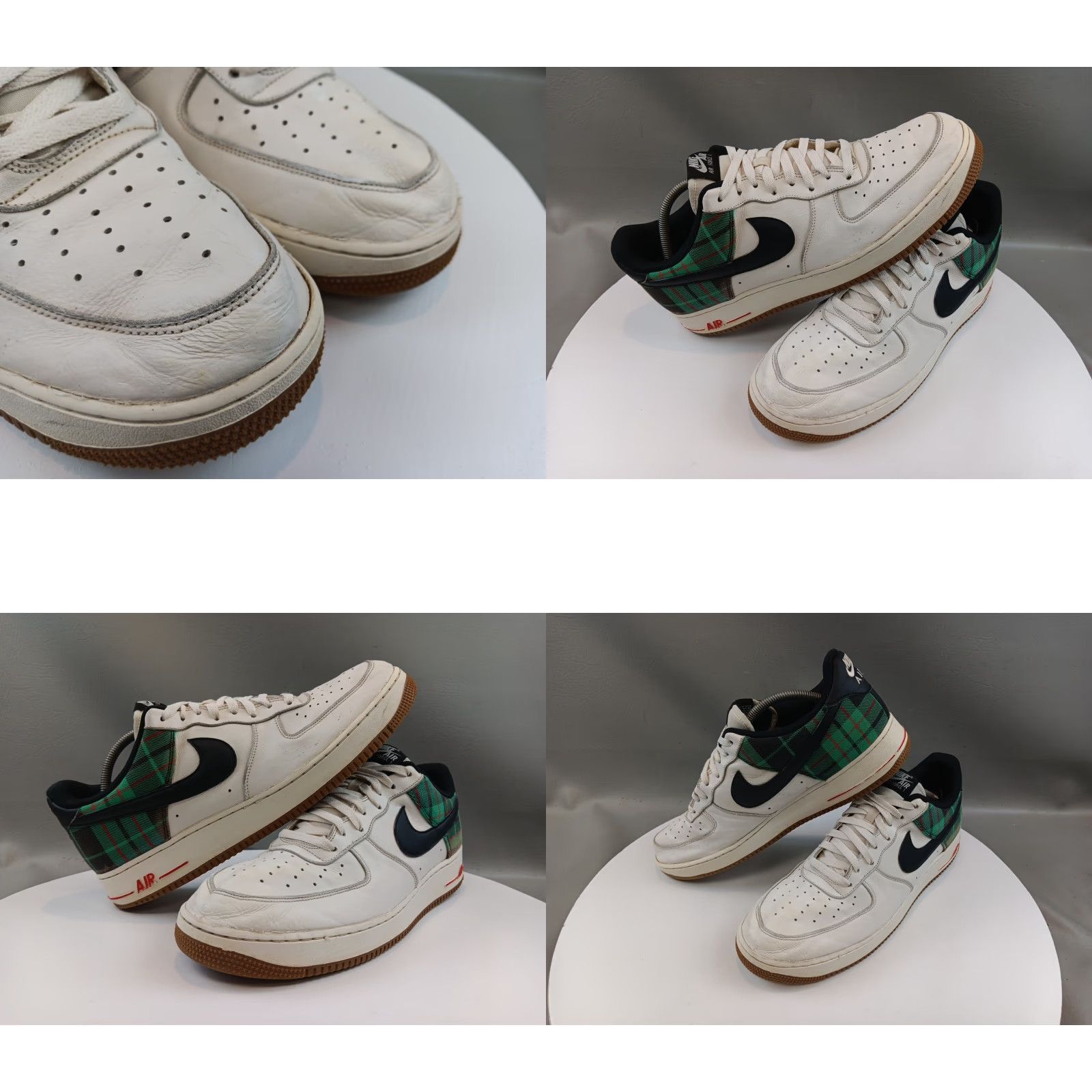 Nike Nike Air Force 1 Low ‘07 DV0791-100 Plaid Pale Ivory Stadium Green Mens Size 15 Leather Shoes Size ONE SIZE - 9 Thumbnail
