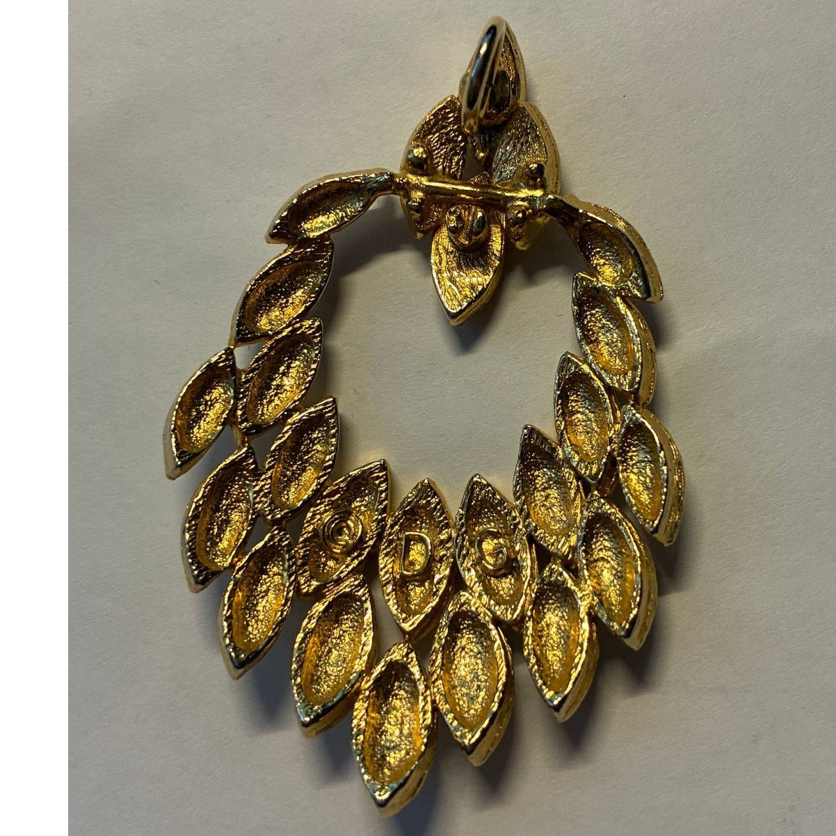 Dolce & Gabbana Dolce & Gabbana Cream Enamel Chandelier Pendant Gold Tone Size ONE SIZE - 3 Thumbnail