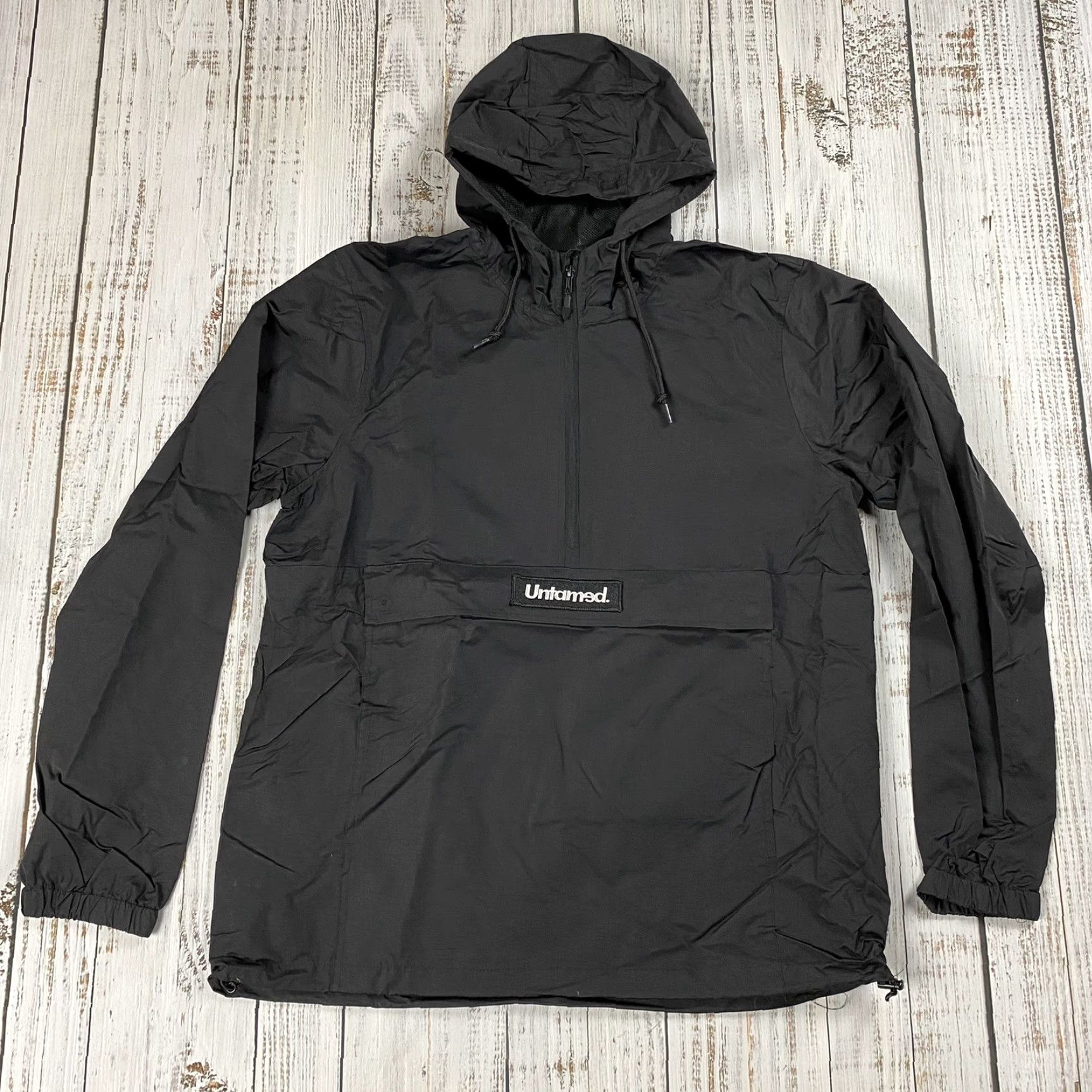 Vintage UNTAMED ADAM POLISHES WATERPROOF ANORAK JACKET BLACK L MEN'S Size US L / EU 52-54 / 3 - 2 Thumbnail