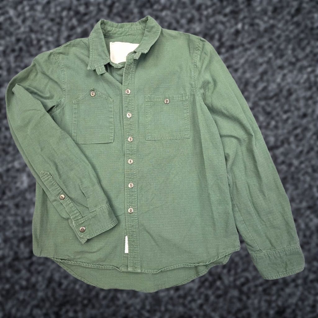 Vintage VINTAGE Unbranded Military Button Up Shirt Mens Medium Green FREE WORKERS UNION USA Button-Up Shirt Mens Green Size US M / EU 48-50 / 2 - 1 Thumbnail
