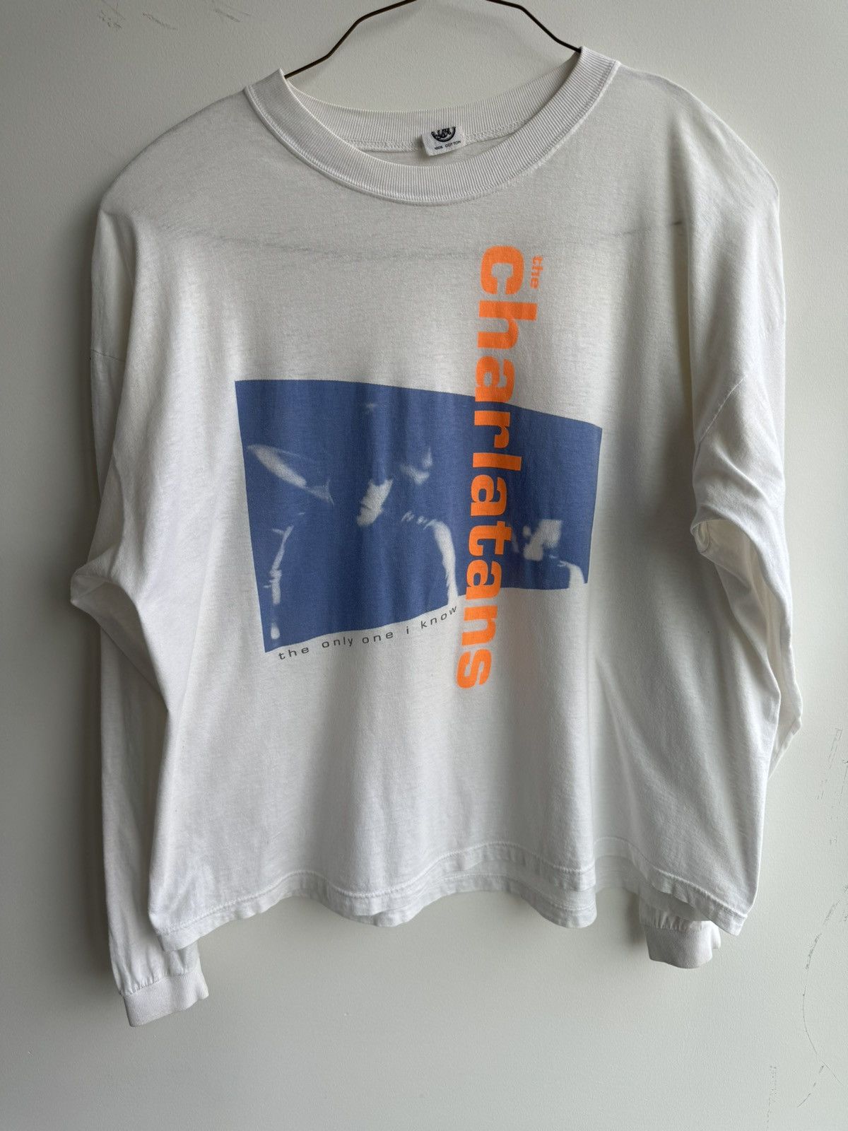 VINTAGE THE CHARLATANS ONLY 1 I KNOW OVERSIZED LONG SLEEVE