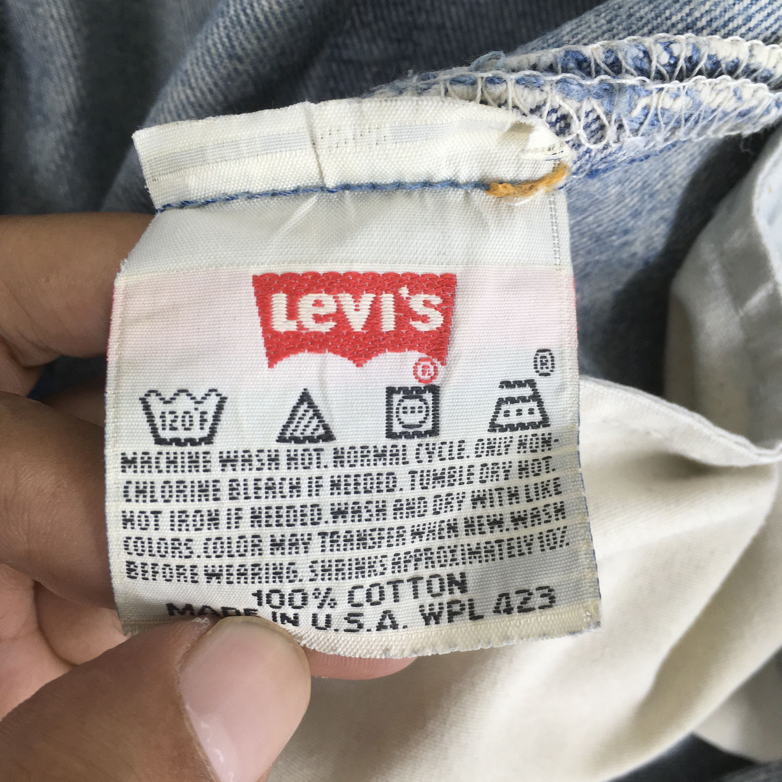 Levi's ize 32x30.5 Vintage 90s Levi's 501 Distressed Jeans S2017 Size US 32 / EU 48 - 11 Thumbnail
