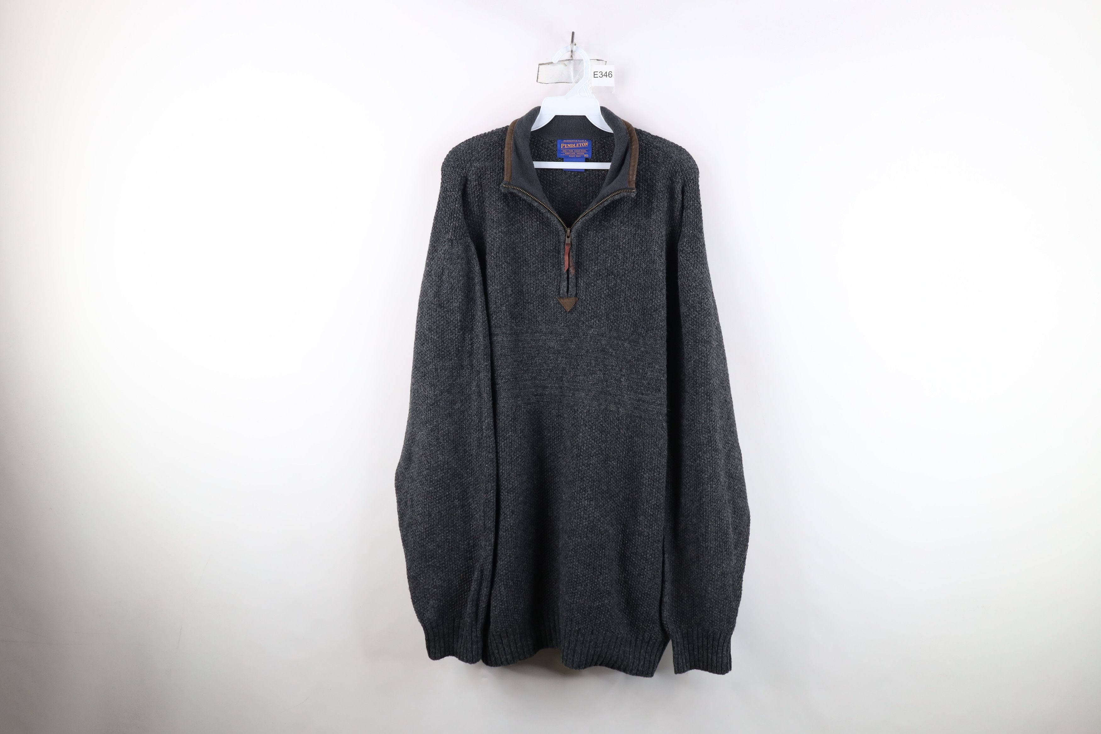 Pendleton Vintage Pendleton Thermal Knit Half Zip Pullover Sweater Size US XL / EU 56 / 4 - 1 Thumbnail