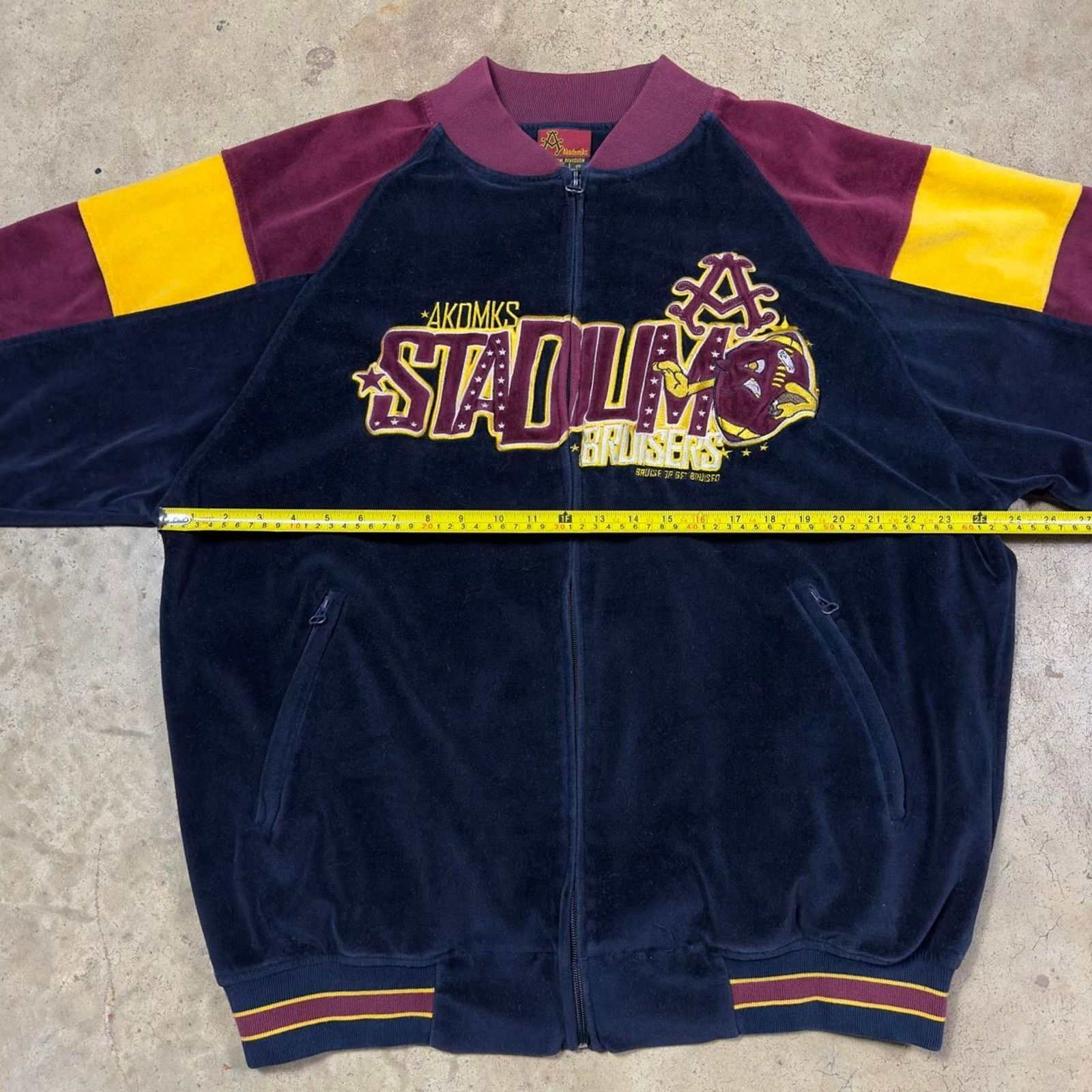 Akademiks × Japanese Brand × Southpole Akademiks Dark Navy Retro 00's Graphic Zip-Up Jacket Size US XL / EU 56 / 4 - 6 Thumbnail