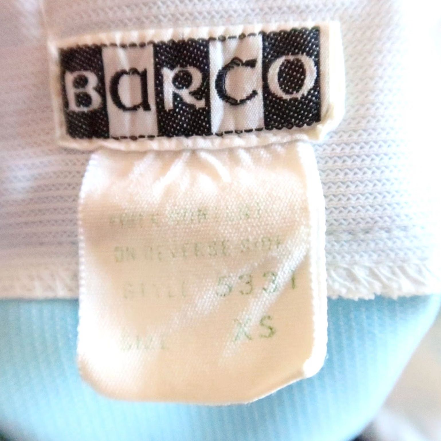 Vintage VINTAGE Barco Scrub Uniform Tunic Top XS Ladies Light Blue 70s Medical Polyester zip pockets Size US XS / EU 42 / 0 - 7 Thumbnail