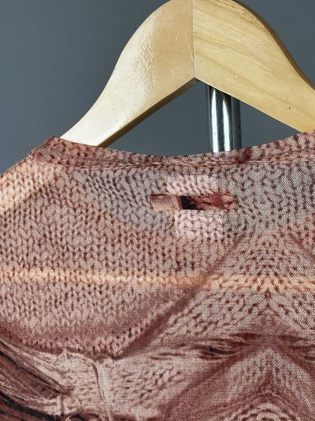 Jean Paul Gaultier Jean Paul Gaultier - 90’s Mesh Top Optical Illusion Cardigan Size M / US 6-8 / IT 42-44 - 8 Thumbnail