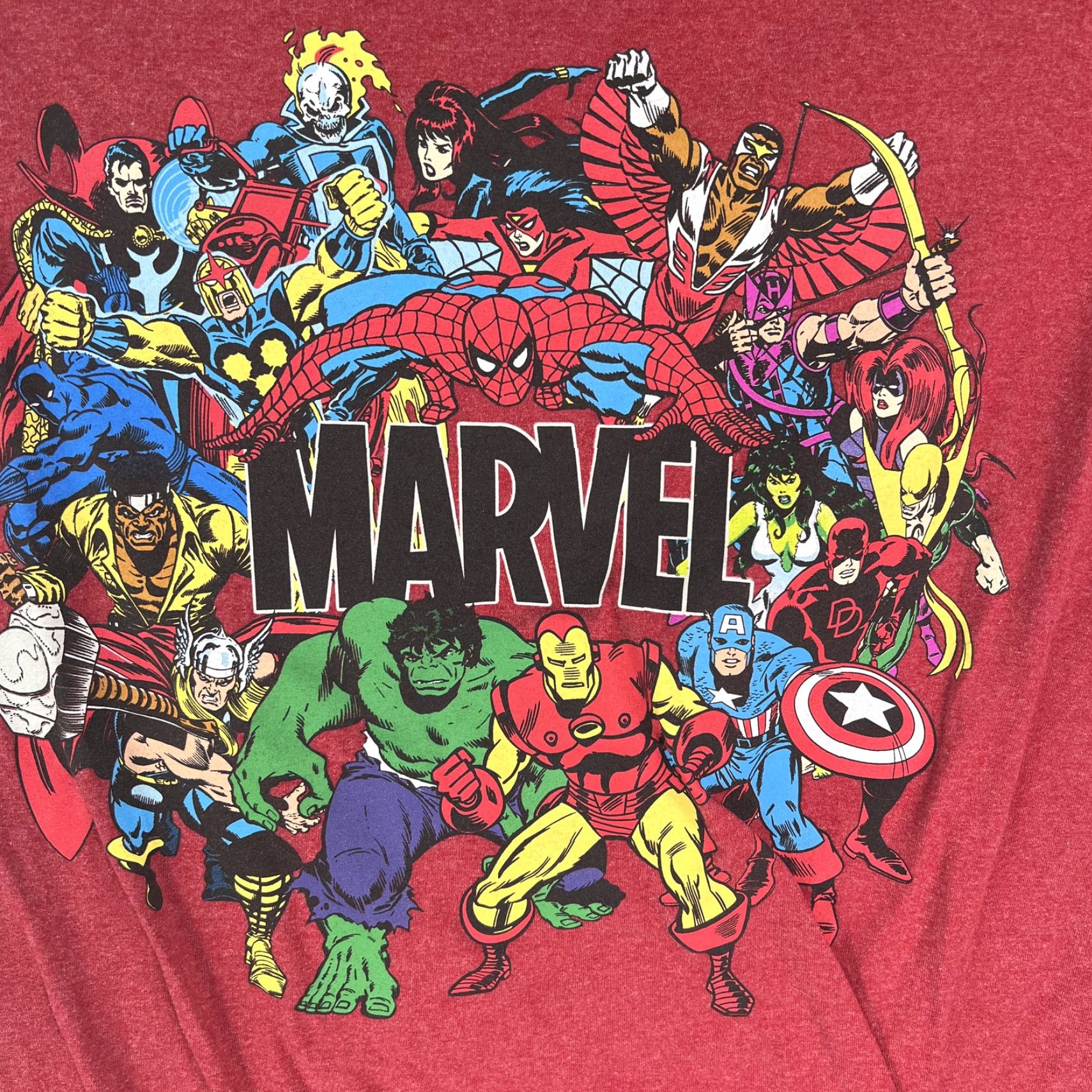 Disney Marvel Universe Disney Store Mens Short Sleeves Crew Neck Red T Shirt XL Size Size US XL / EU 56 / 4 - 2 Thumbnail